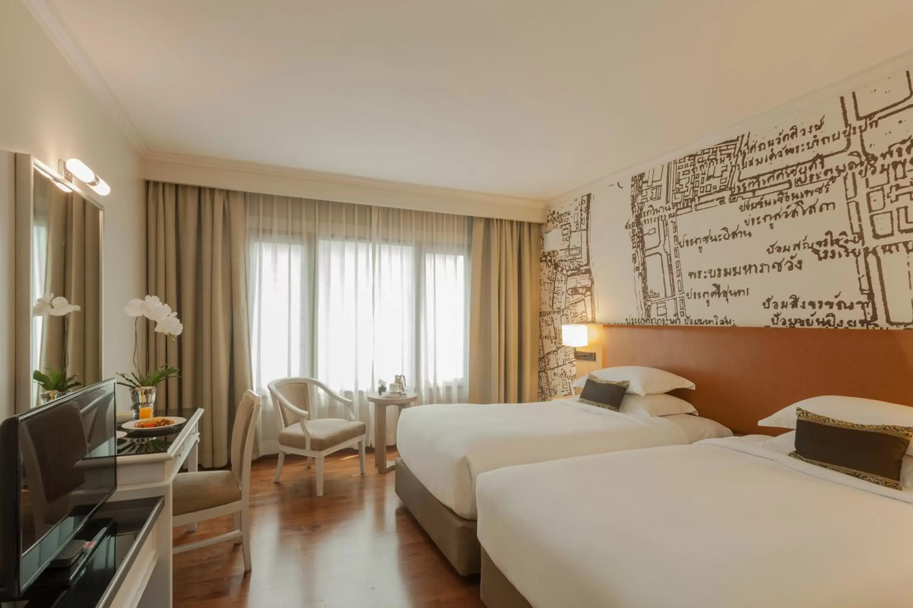 Deluxe Twin Room in Grand Fortune Hotel Bangkok - SHA Extra Plus Deluxe Twin Room in Grand Fortune Hotel Bangkok - SHA Extra Plus