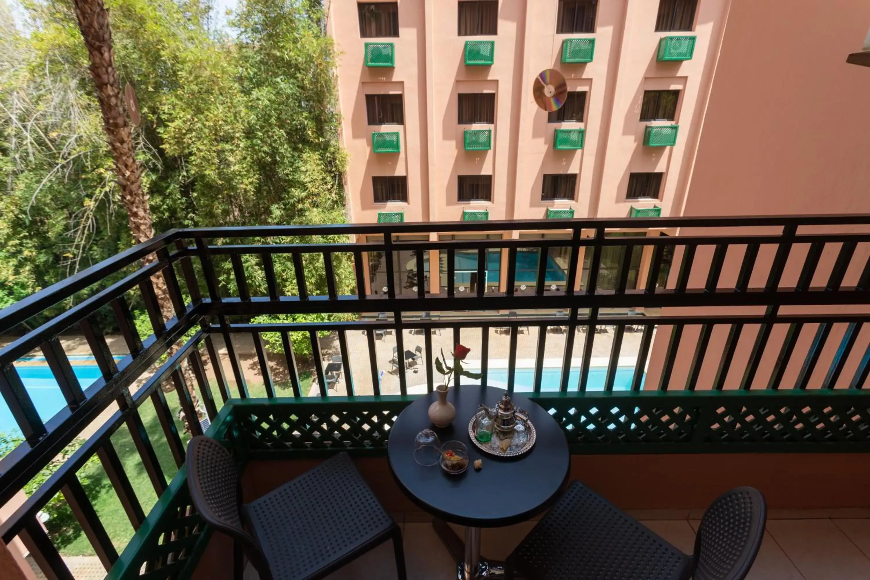 Single Room with Pool View - single occupancy in Hotel Meriem Marrakech Single Room with Pool View - single occupancy in Hotel Meriem Marrakech