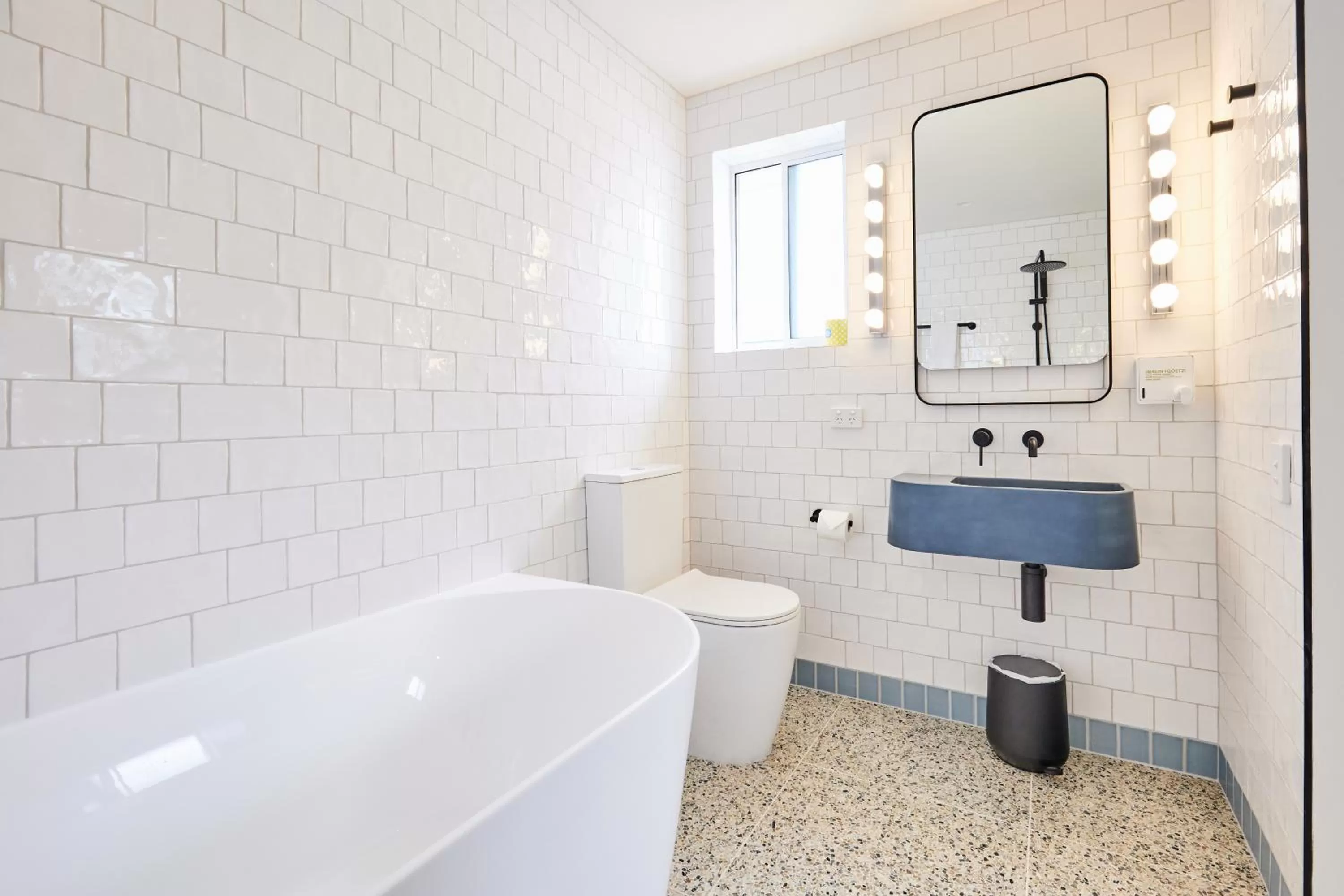 Bathroom in The Blue Water Motel