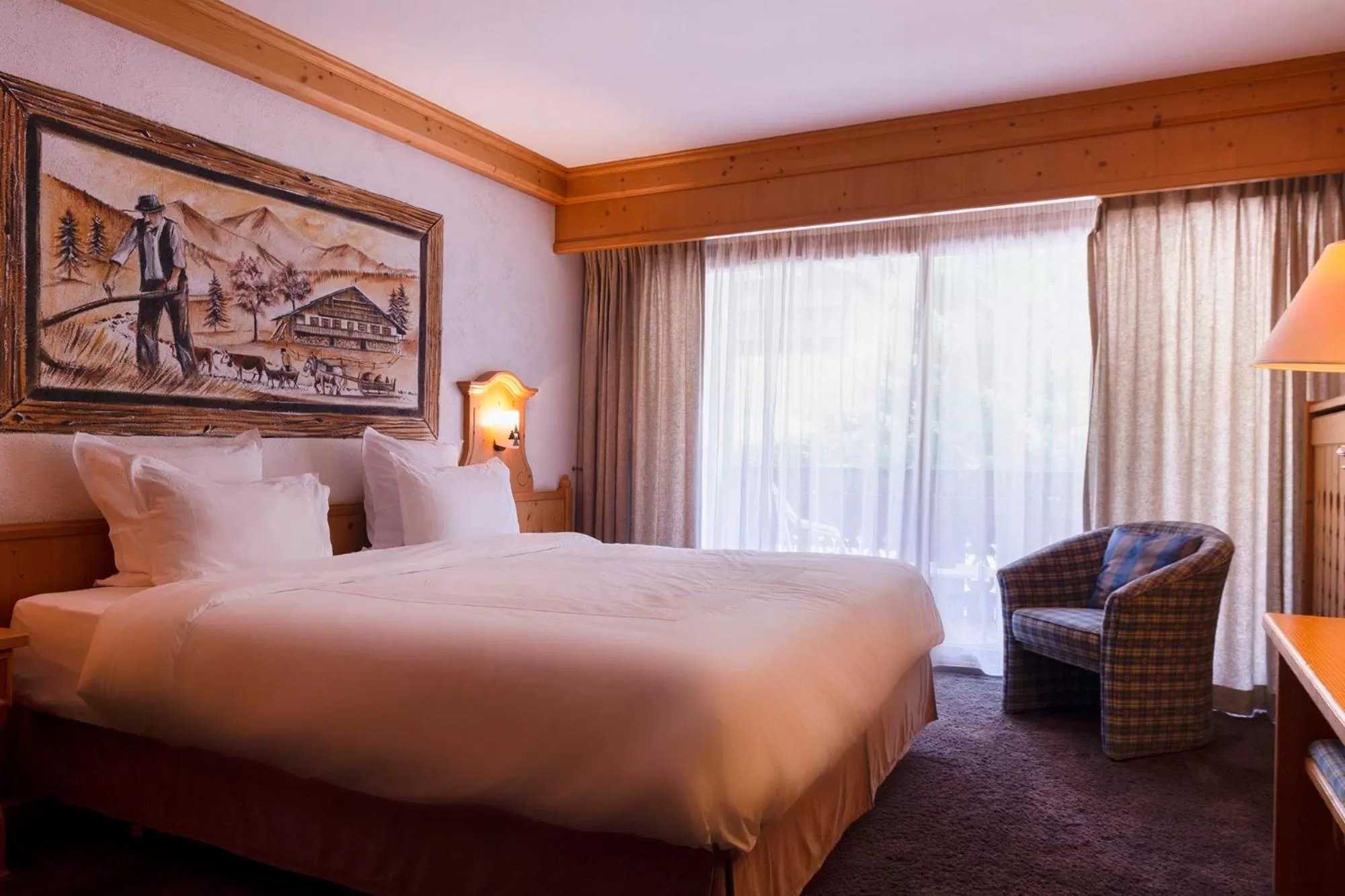 Bed in Hôtel Macchi Restaurant & Spa