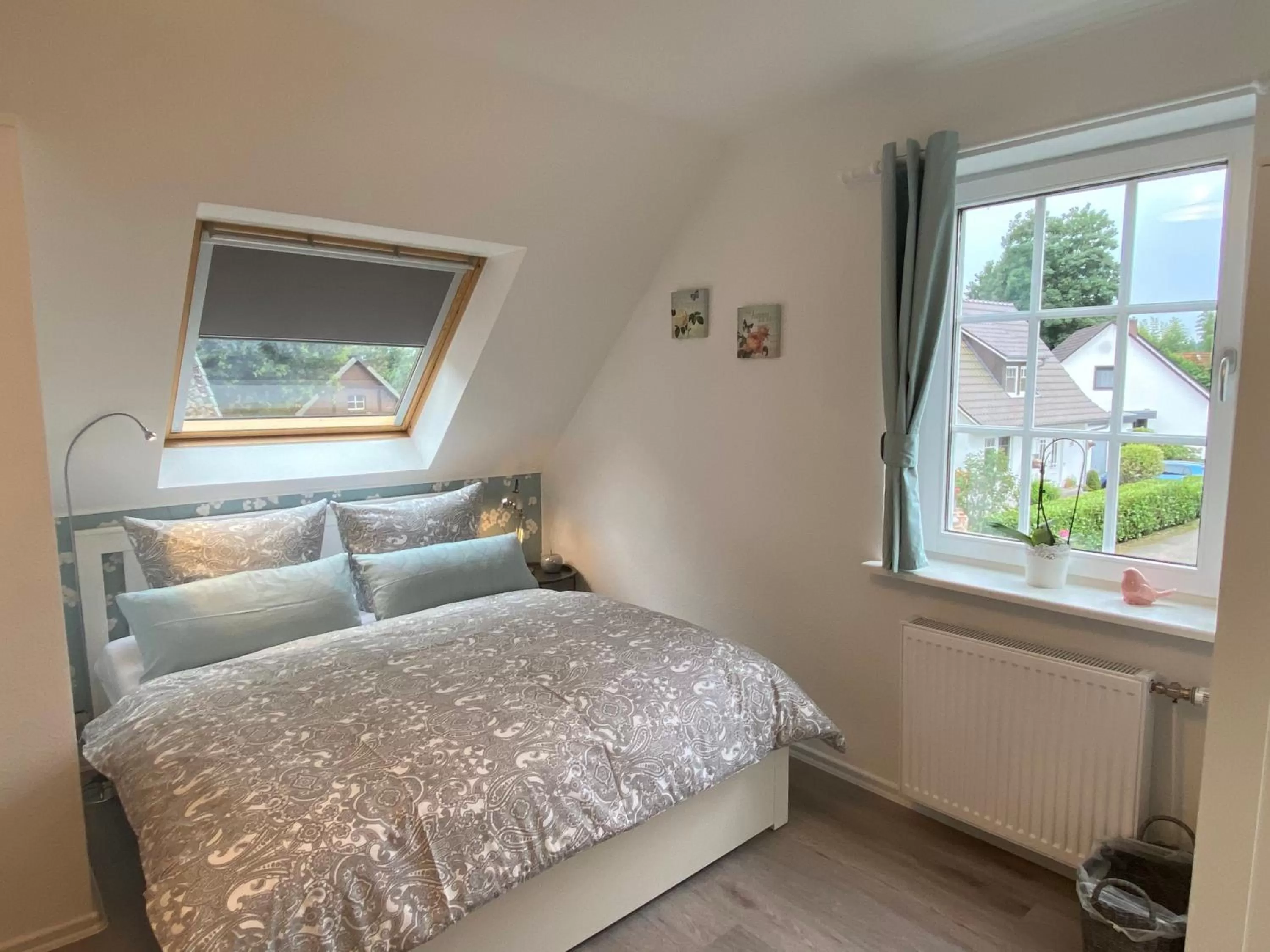 Bed in B&B Worpsweder Blick