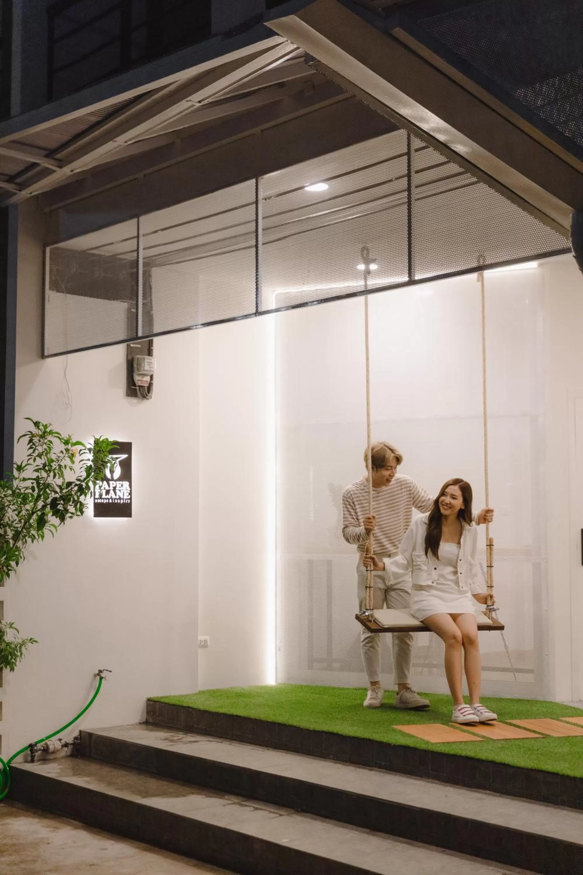 Facade/entrance in PaperPlaneCNX @ Haiya - 3 Storey Flowery Loft