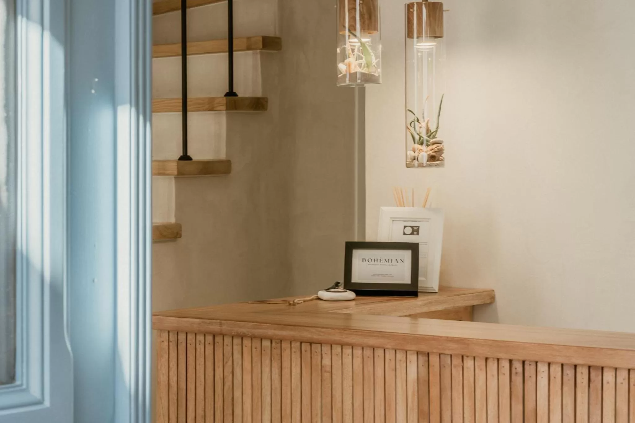 Lobby or reception in BOĒM Boutique Hotel Lefkada