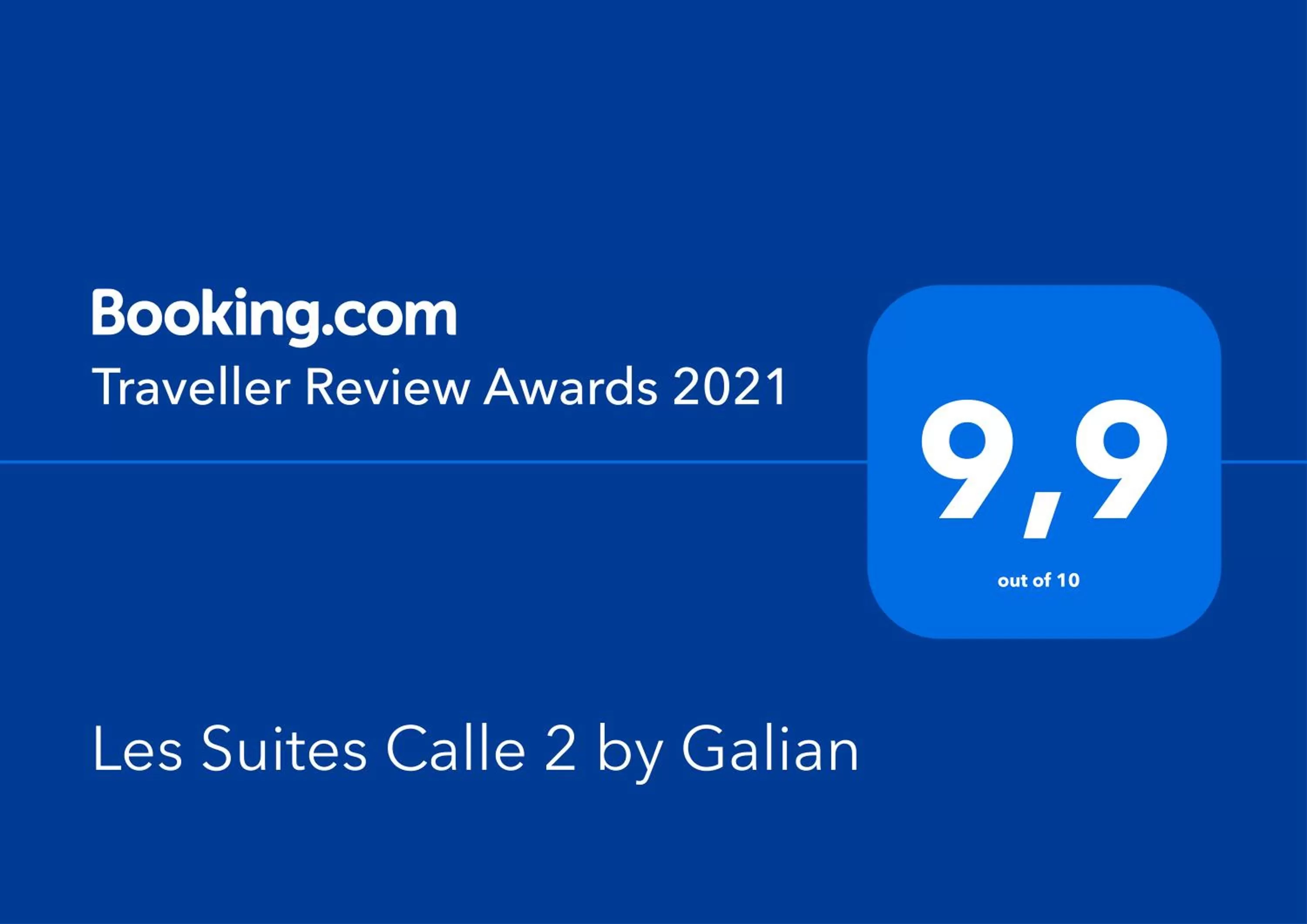 Certificate/Award in Les Suites Calle 2 by Galian