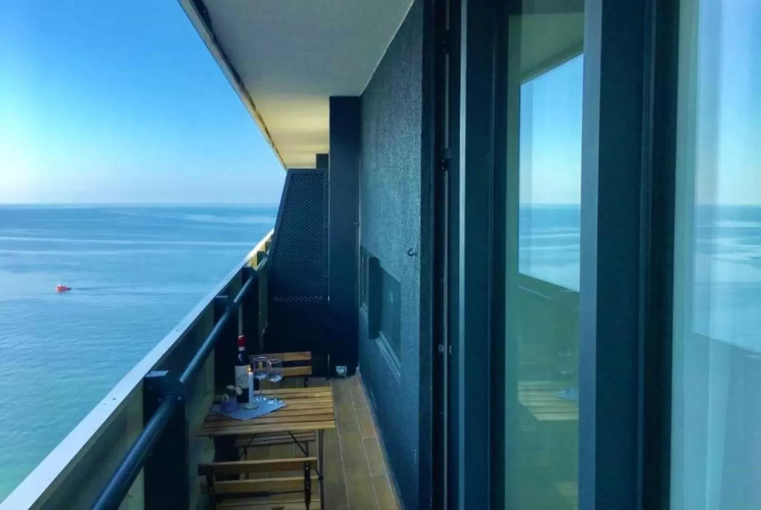 Sea view, Balcony/Terrace in Luxury Sea View Aparthotel In Orbi City Batumi