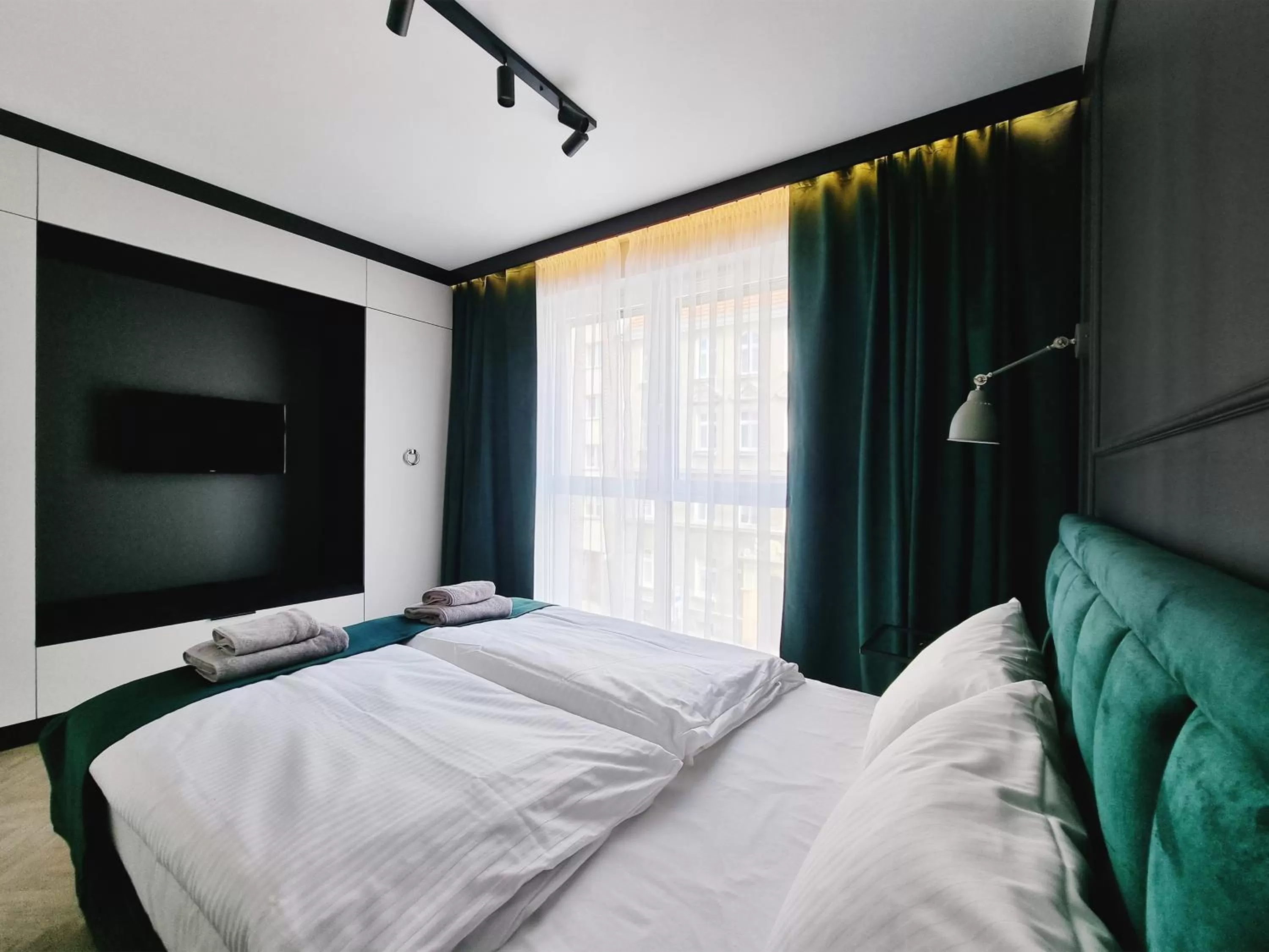 Bedroom, Bed in Silesia Aparthotel