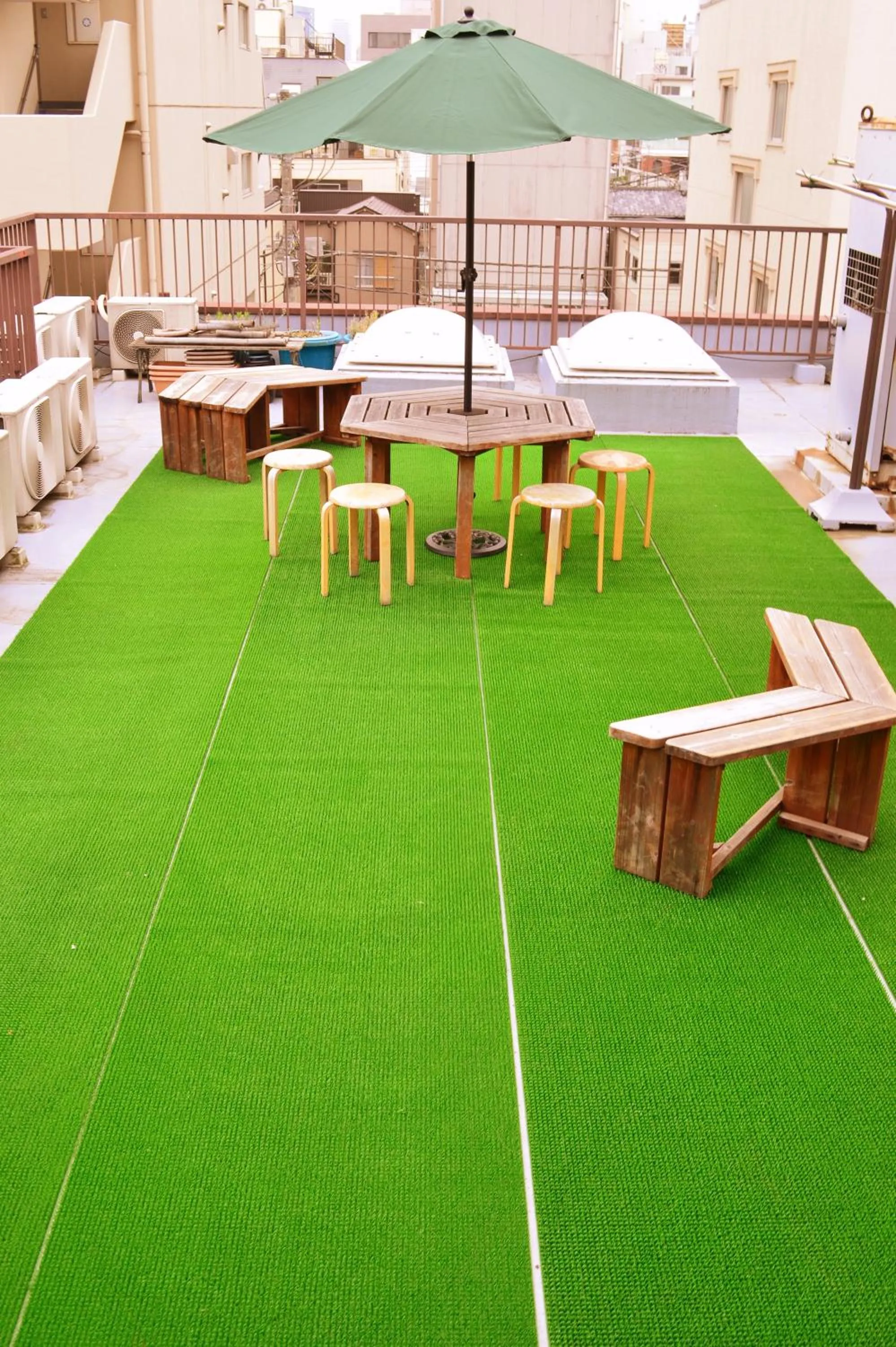 Patio in Asakusa Ryokan Toukaisou