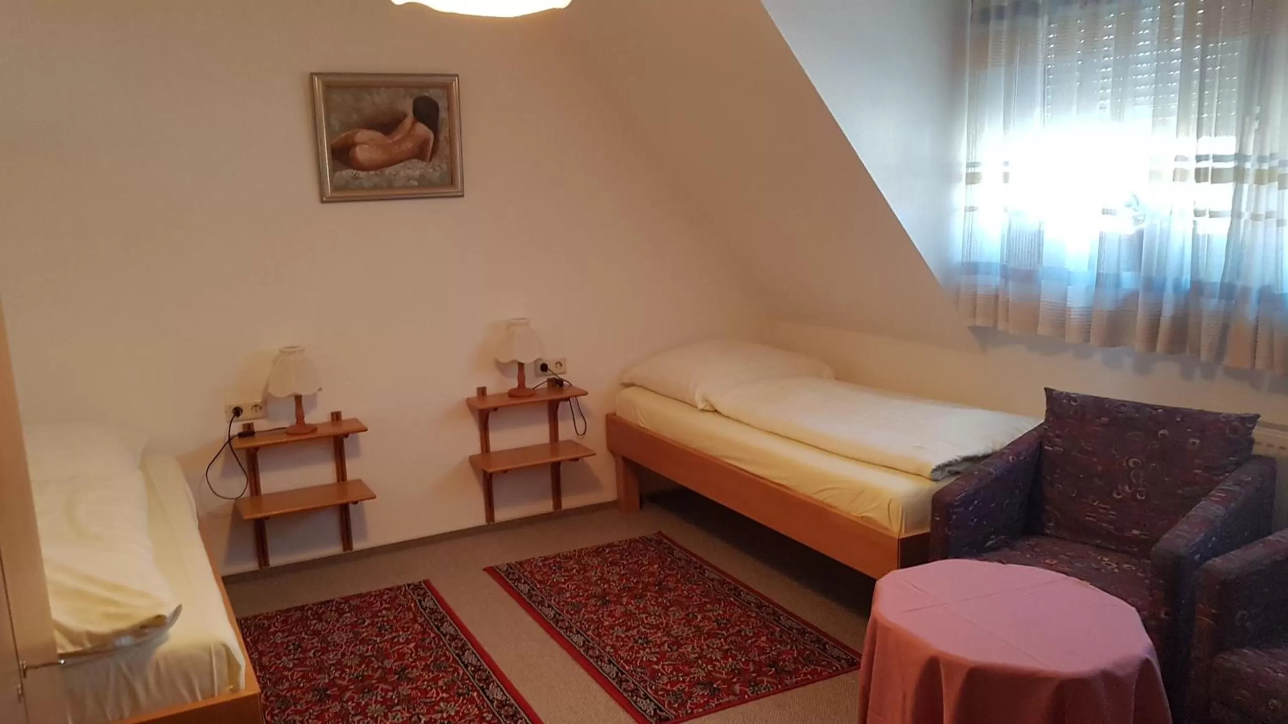 Photo of the whole room, Bed in Frankenstube-Winkelhaid