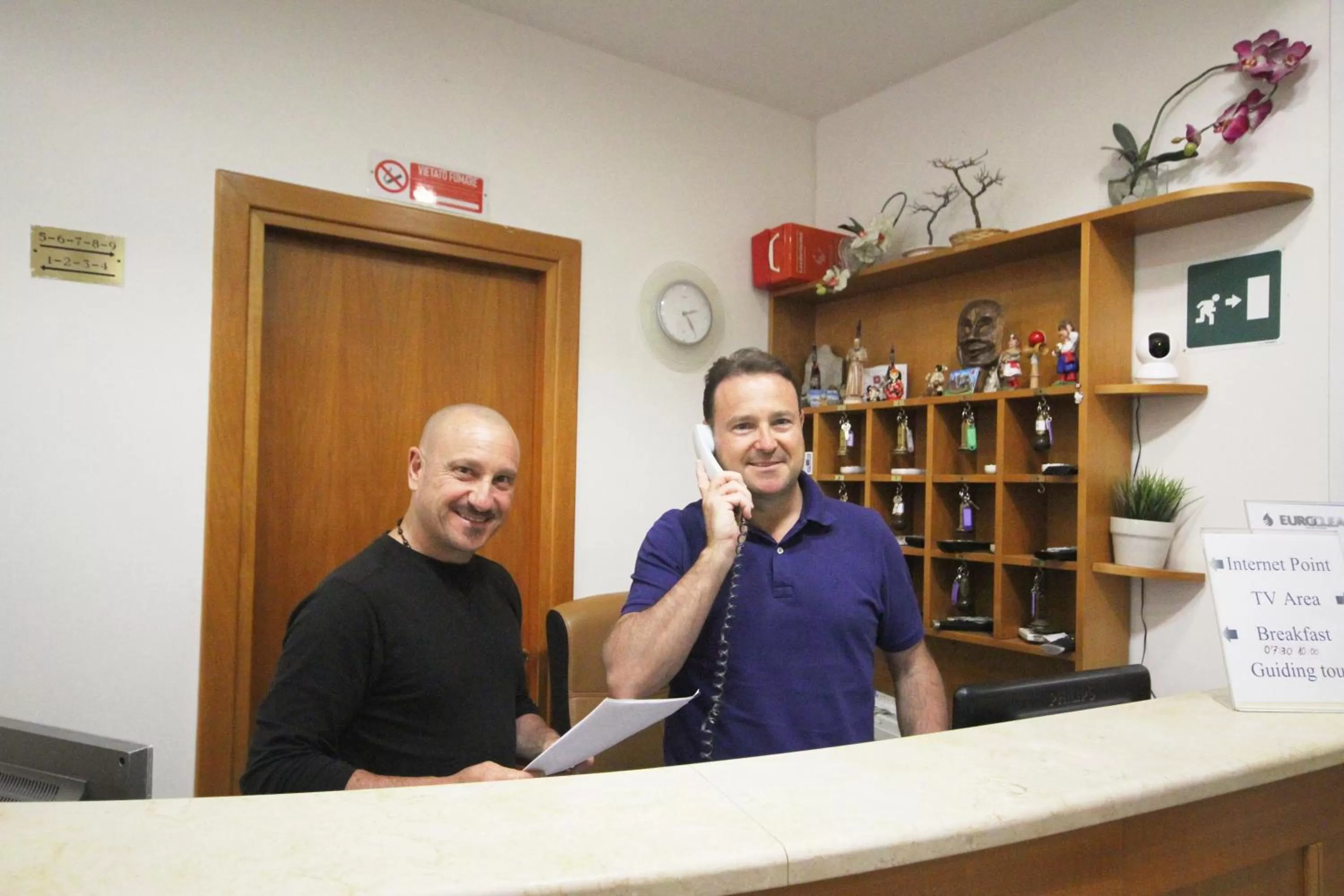 Staff in Hotel Zara Napoli