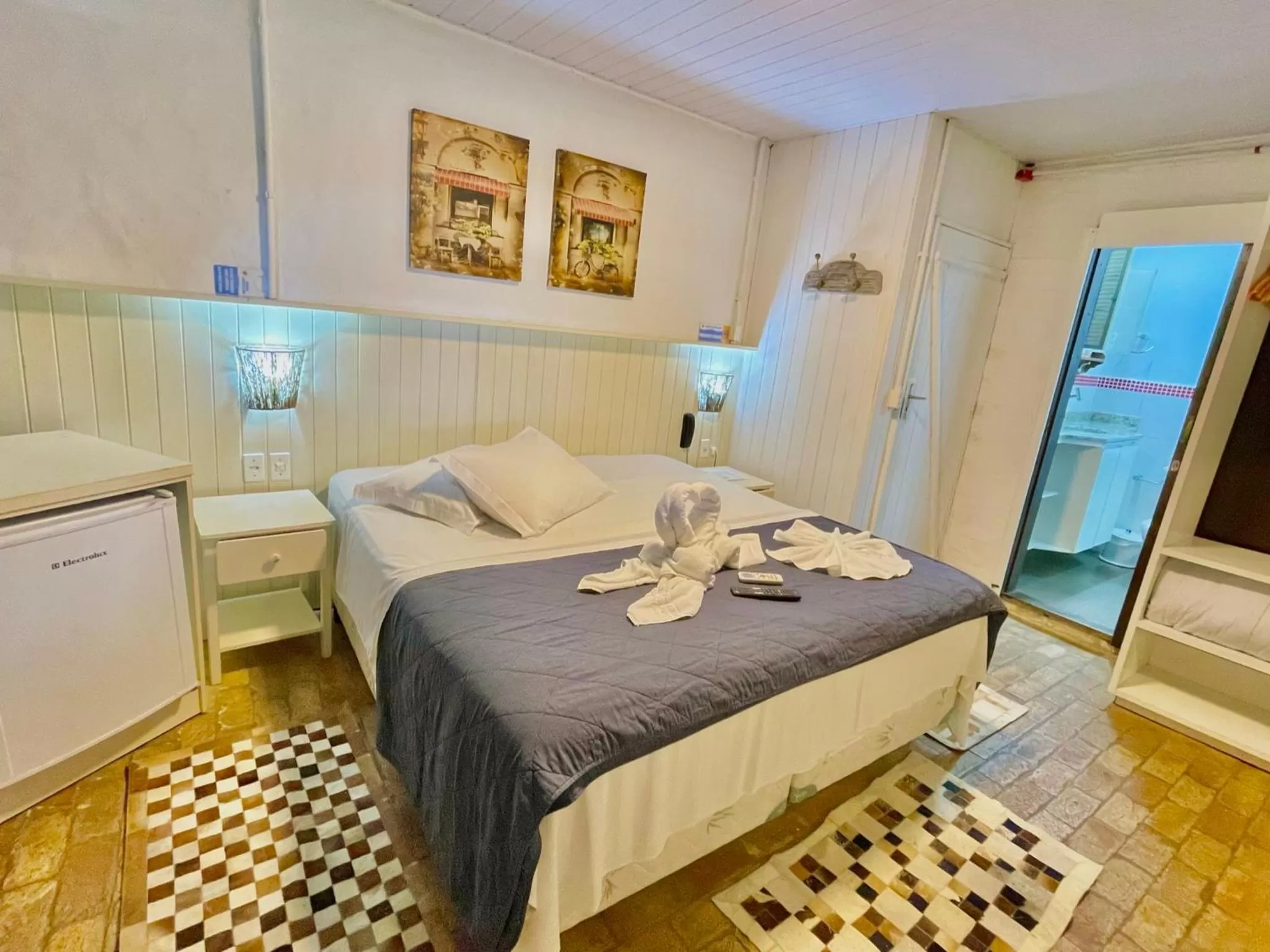 Bed in Pousada Canto da Vigia