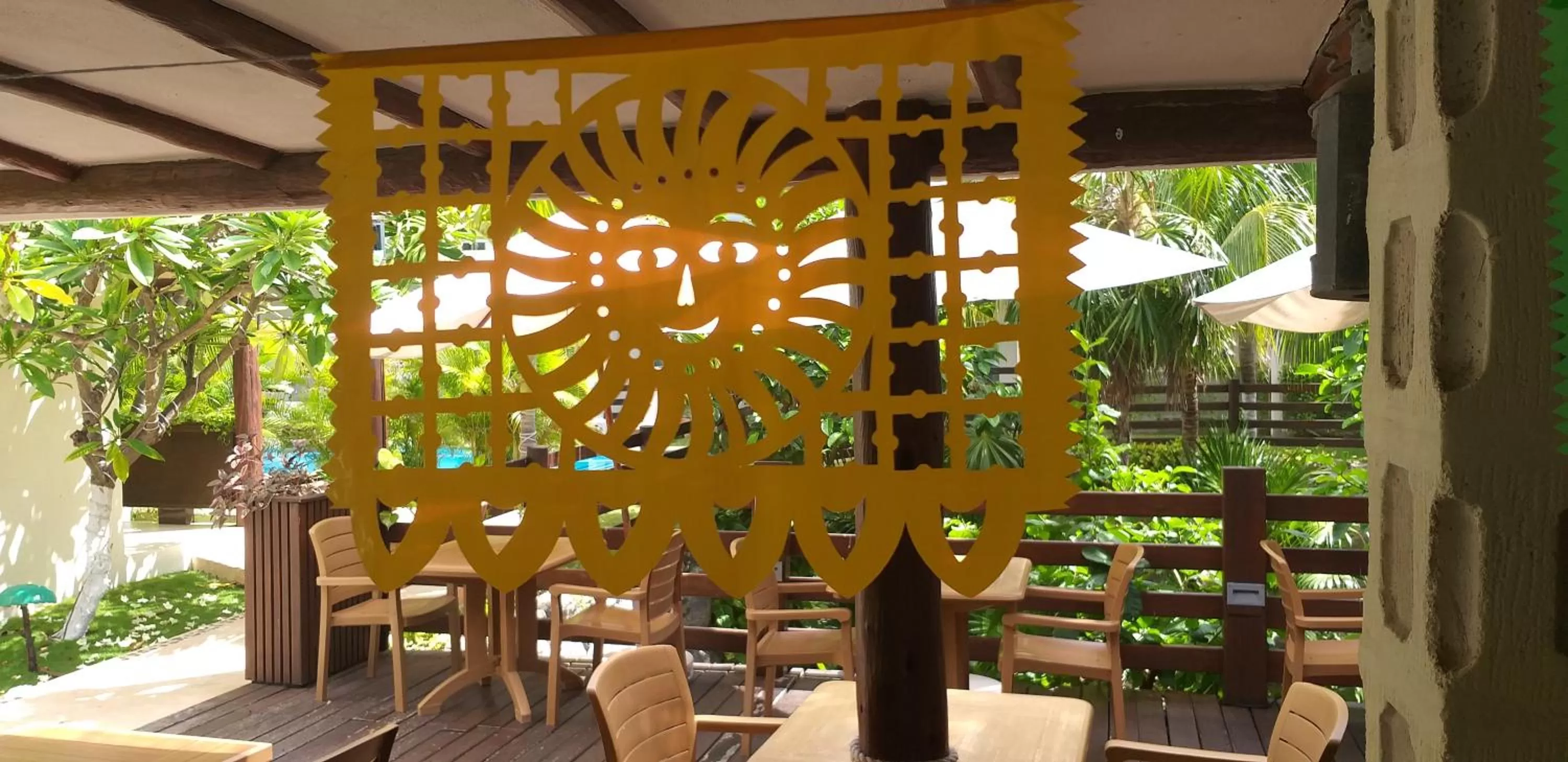 Decorative detail in Posada Sian Kaan Playa del Carmen - Wellness Oriented Hotel