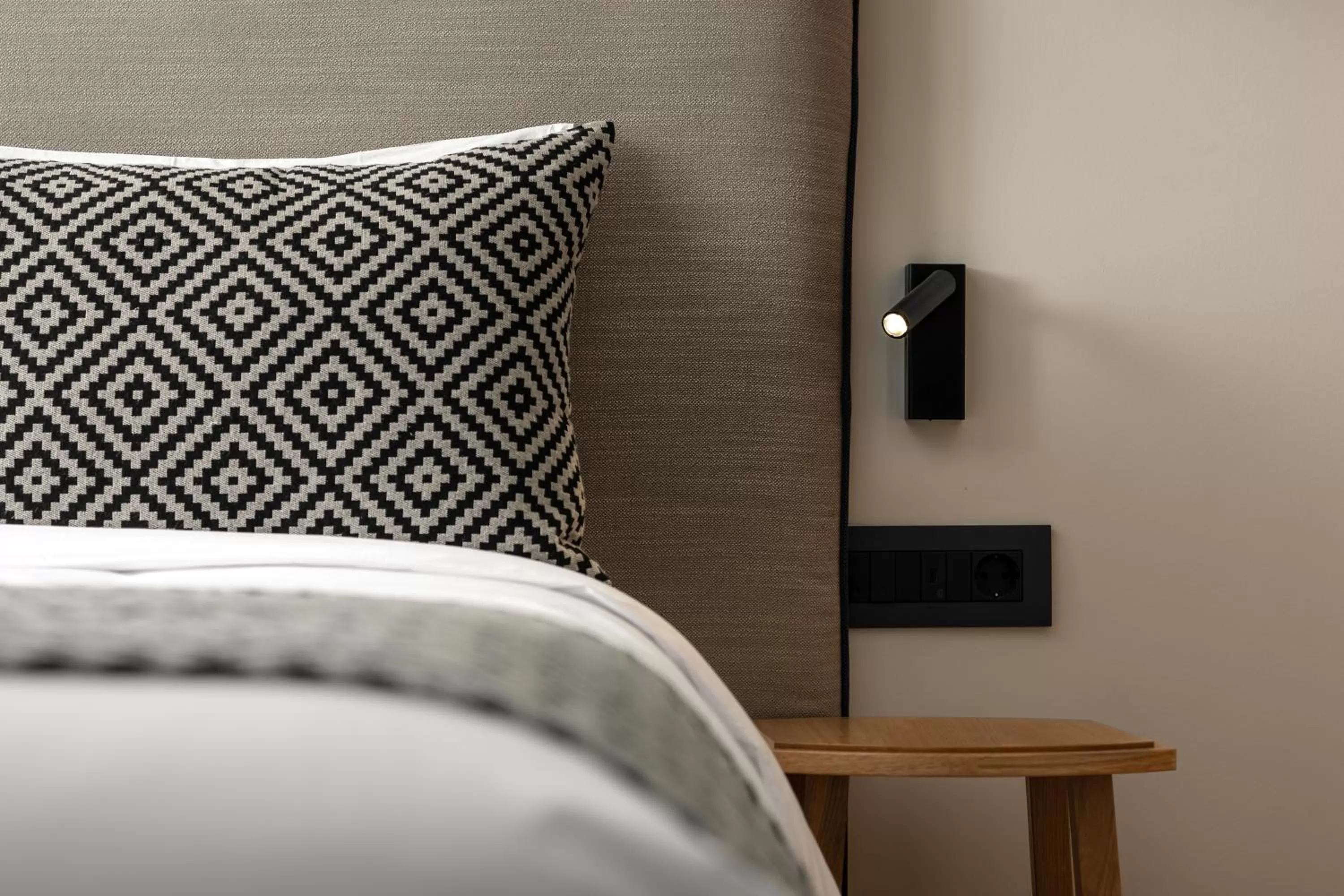 Decorative detail, Bed in Hotel Ideon