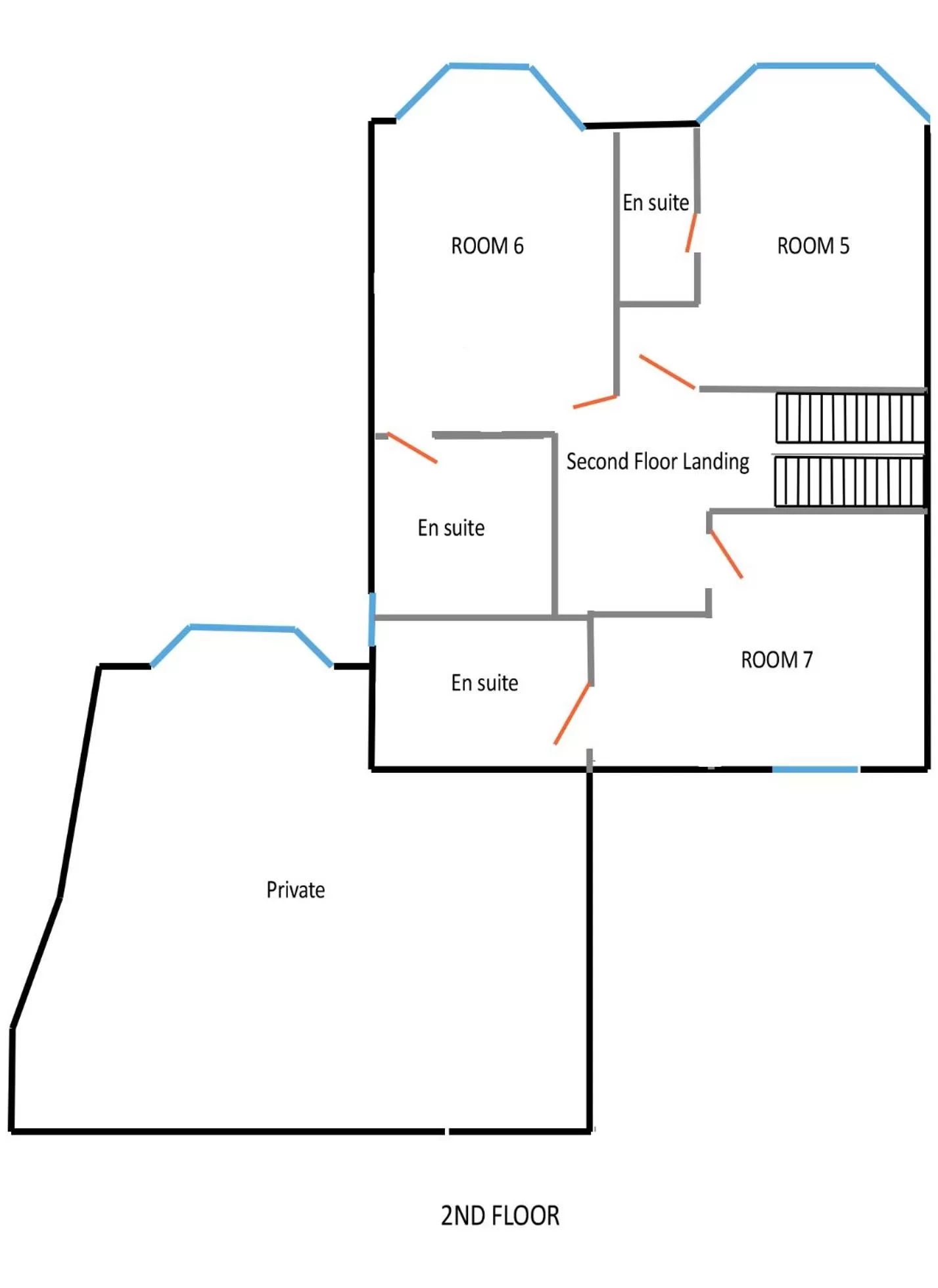 Floor plan in Aberconwy House B&B