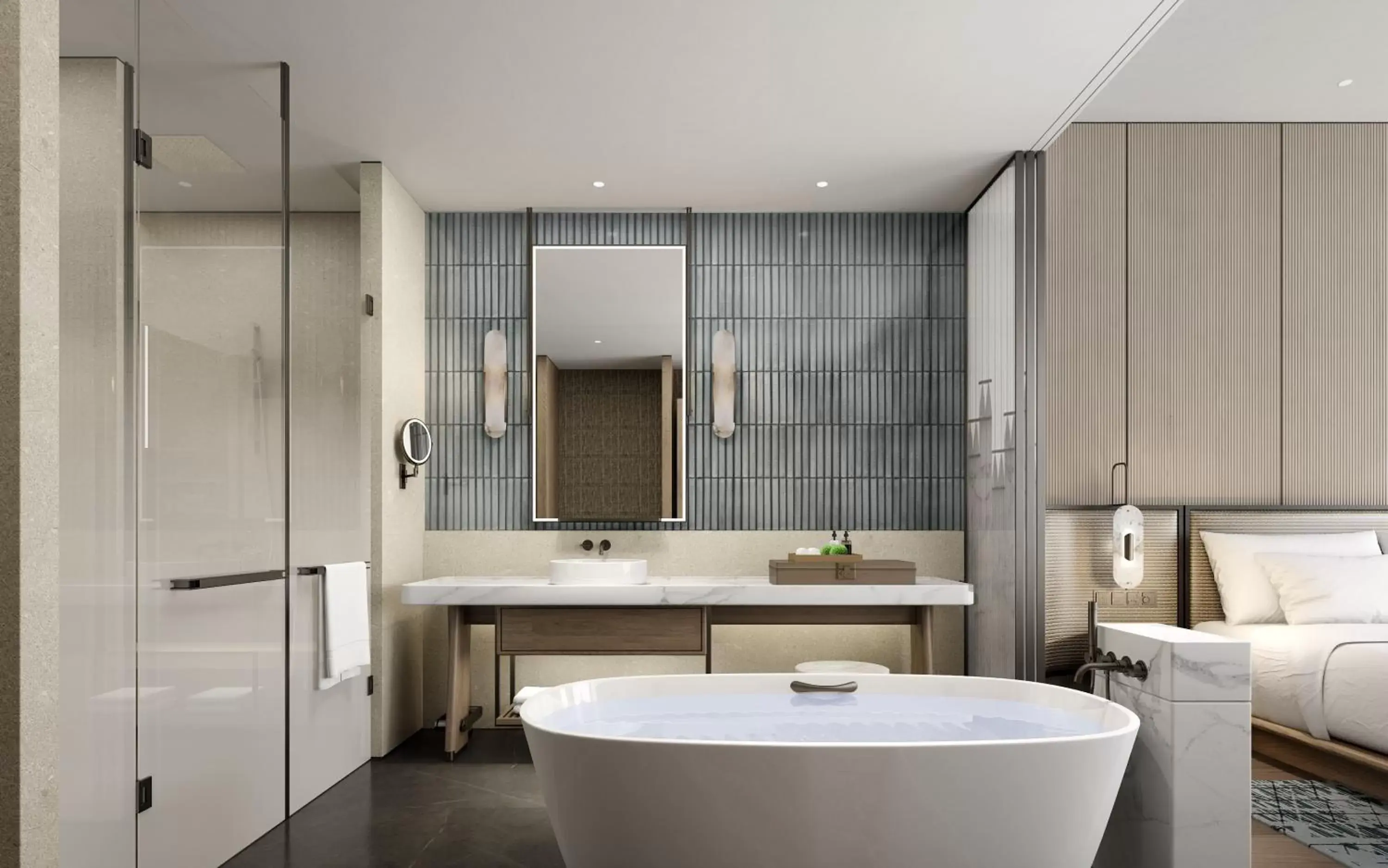 Executive King Room with City View - Club Lounge Access in Nantong Marriott Hotel Executive King Room with City View - Club Lounge Access in Nantong Marriott Hotel