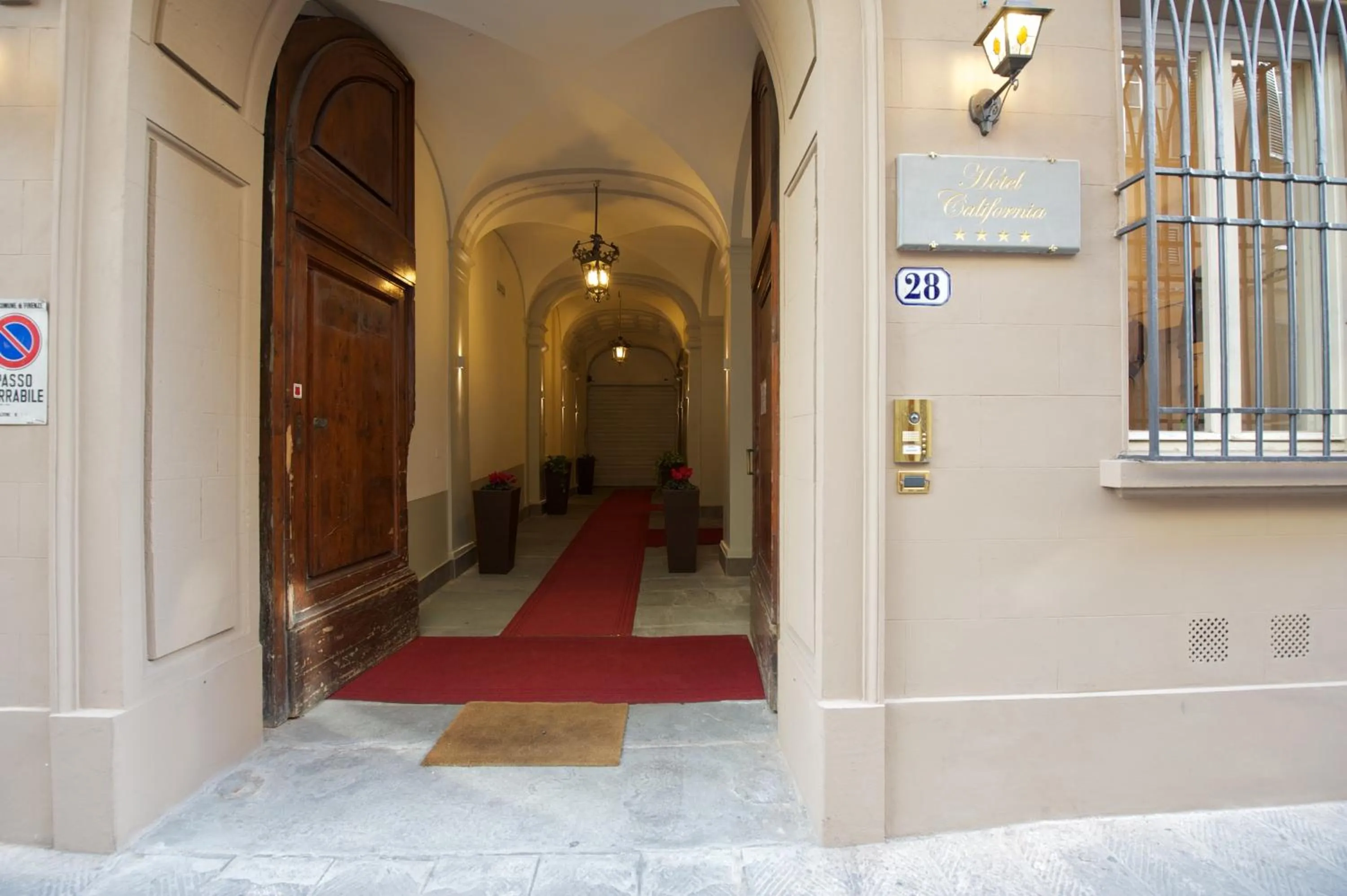 Facade/entrance in Hotel California