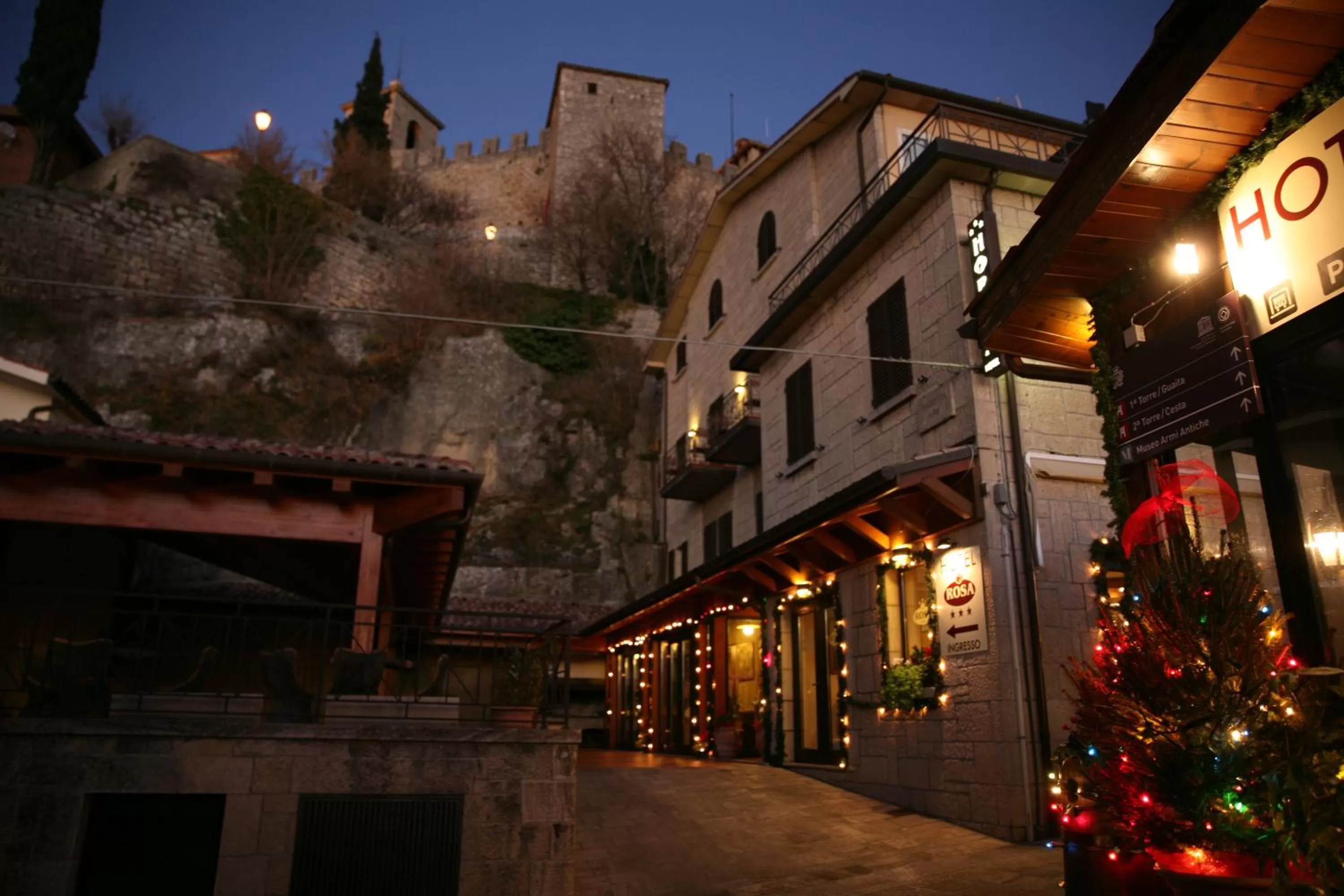 Property building in Hotel Rosa