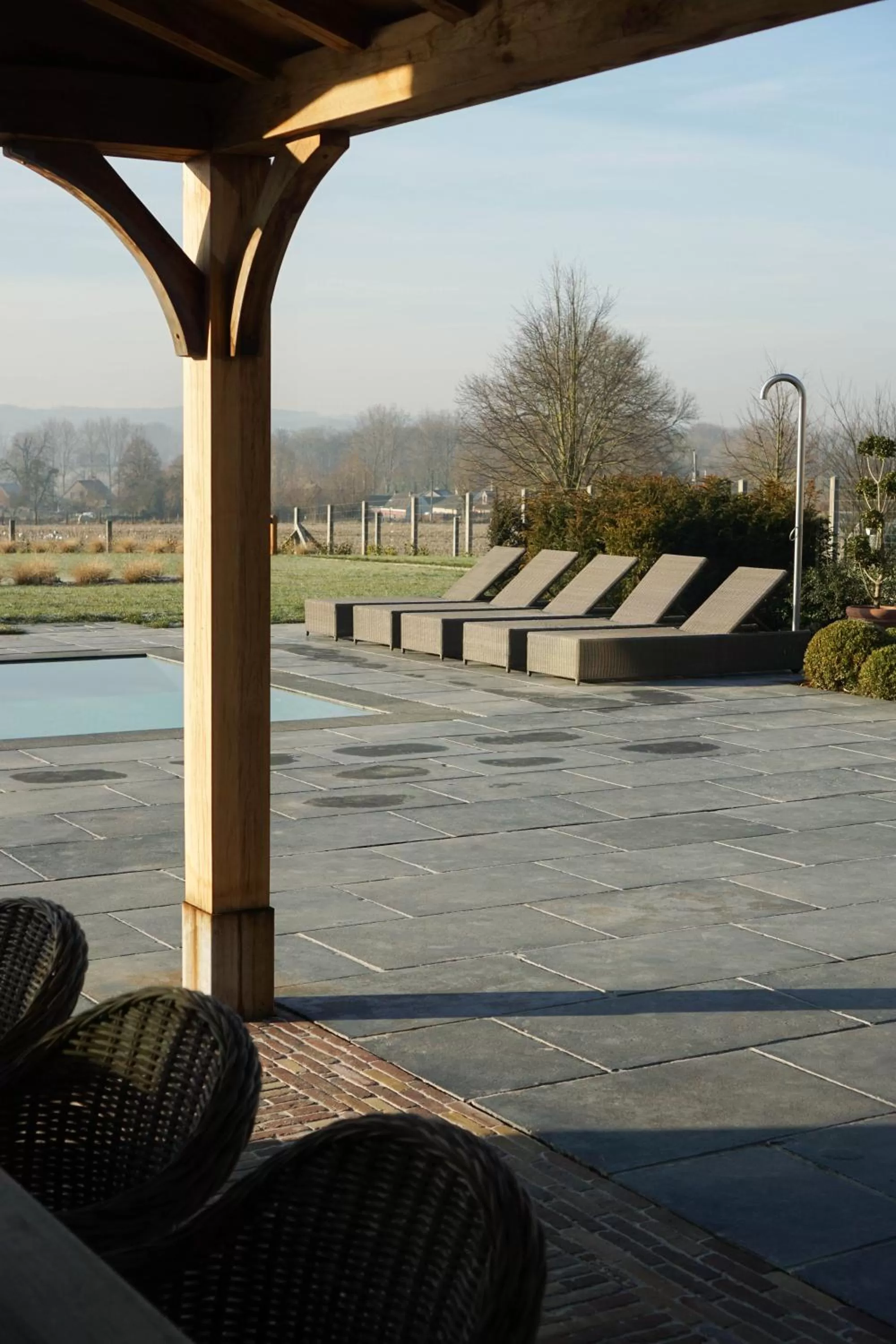 Pool view in Boutique Hotel De Brakelhoen