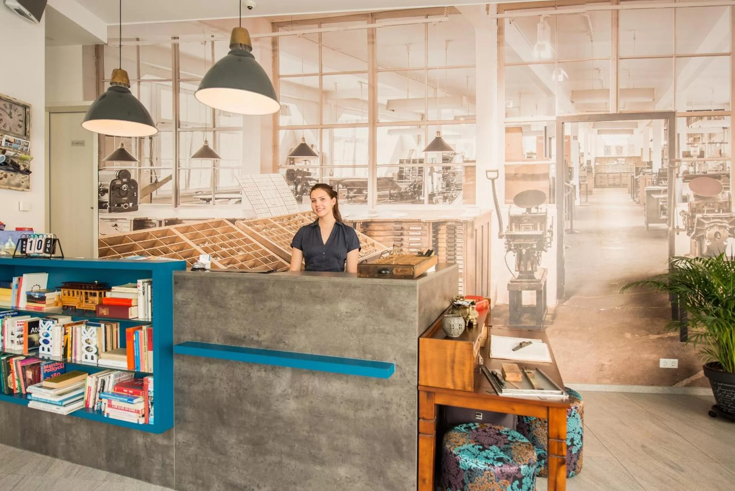 Lobby or reception in Book Hotel Leipzig