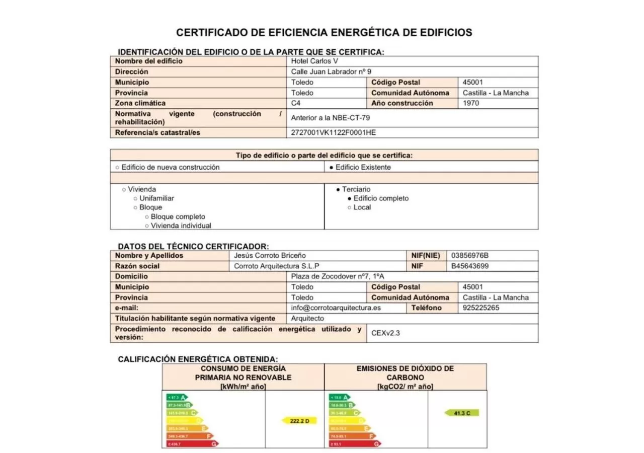Logo/Certificate/Sign in Hotel Carlos V