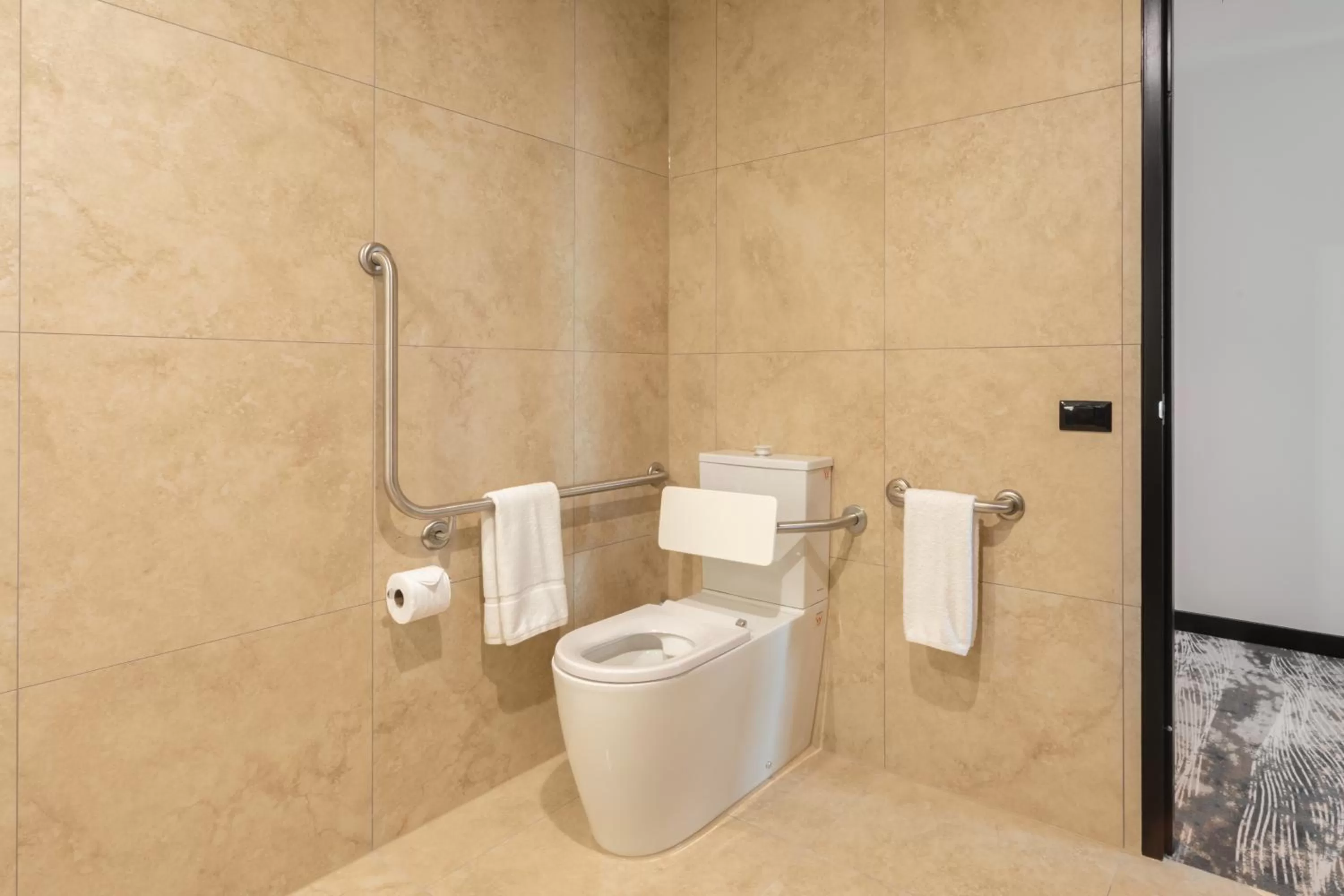 Toilet in Novotel Devonport