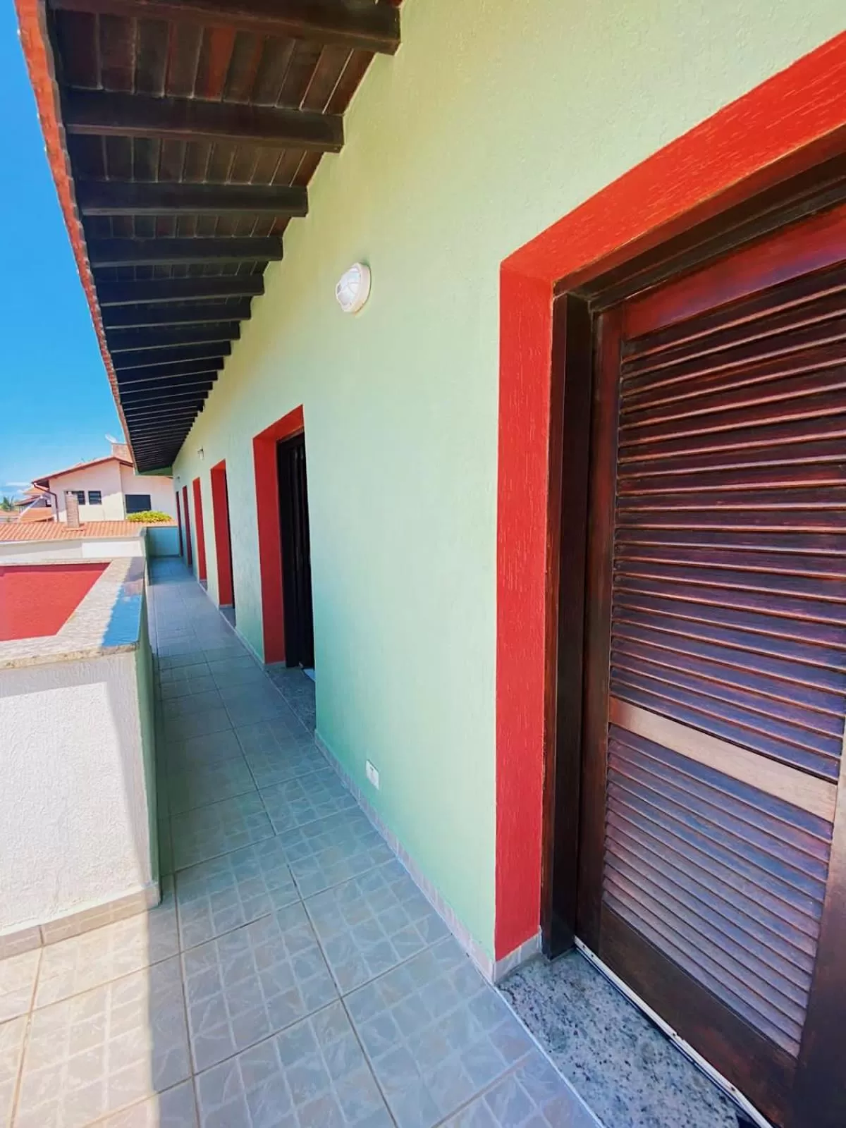 Balcony/Terrace in Hostel e Pousada Bahia Beach