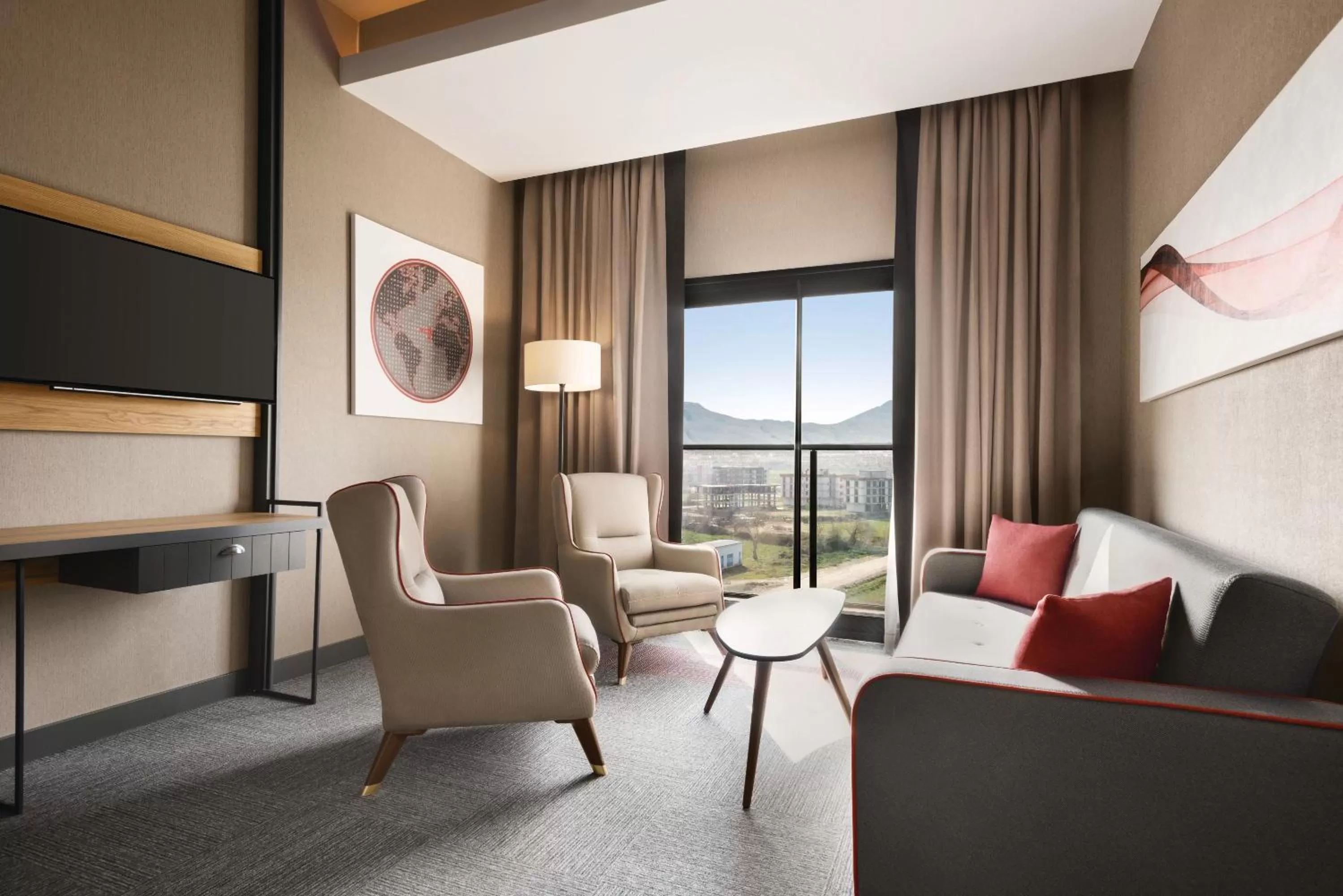 Seating area in Ramada By Wyndham Tire