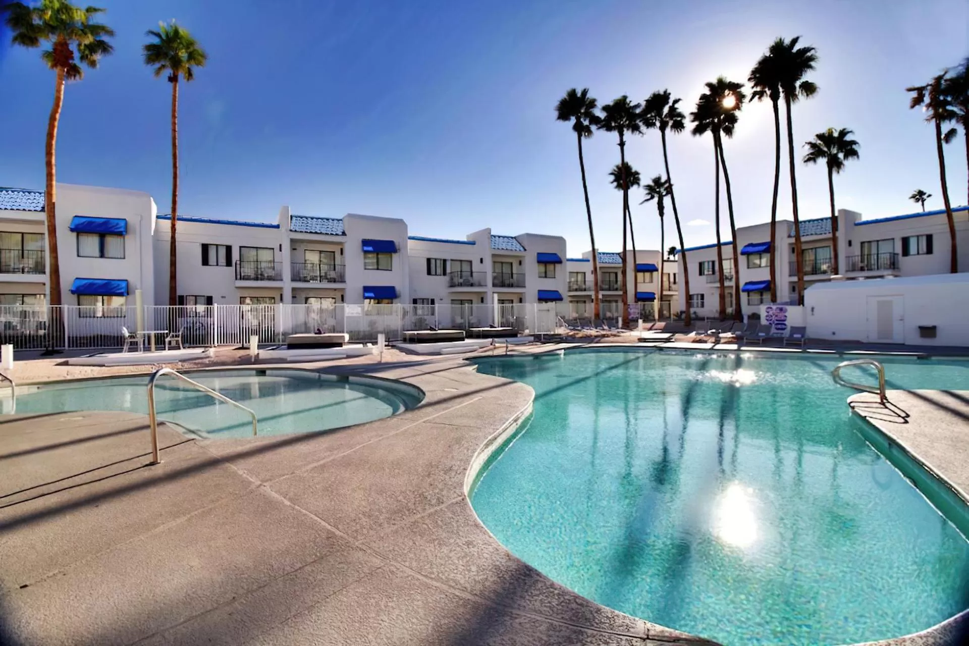Pool view in Serene Vegas Boutique Hotel Las Vegas