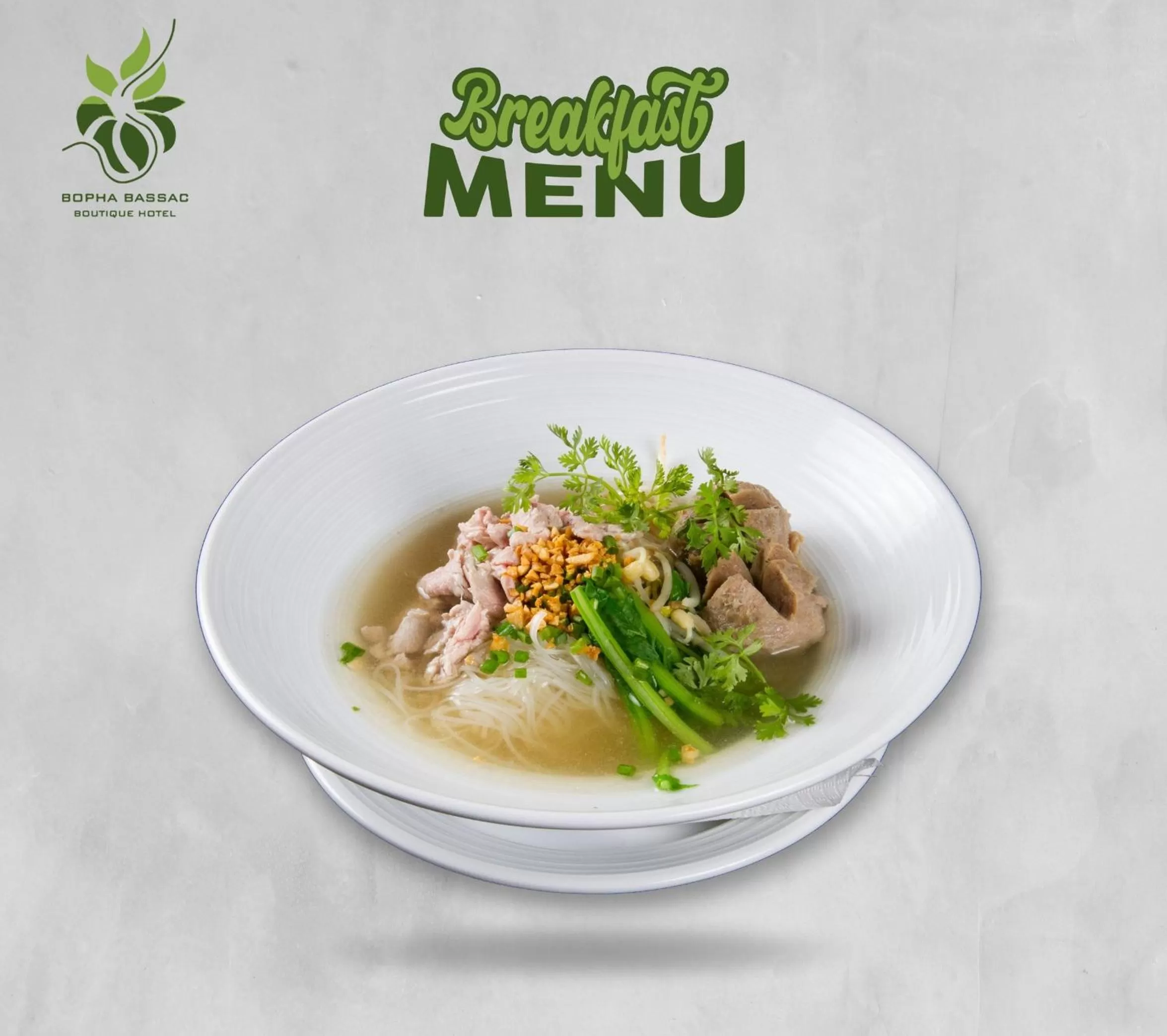 Breakfast in Bopha Bassac Boutique Hotel