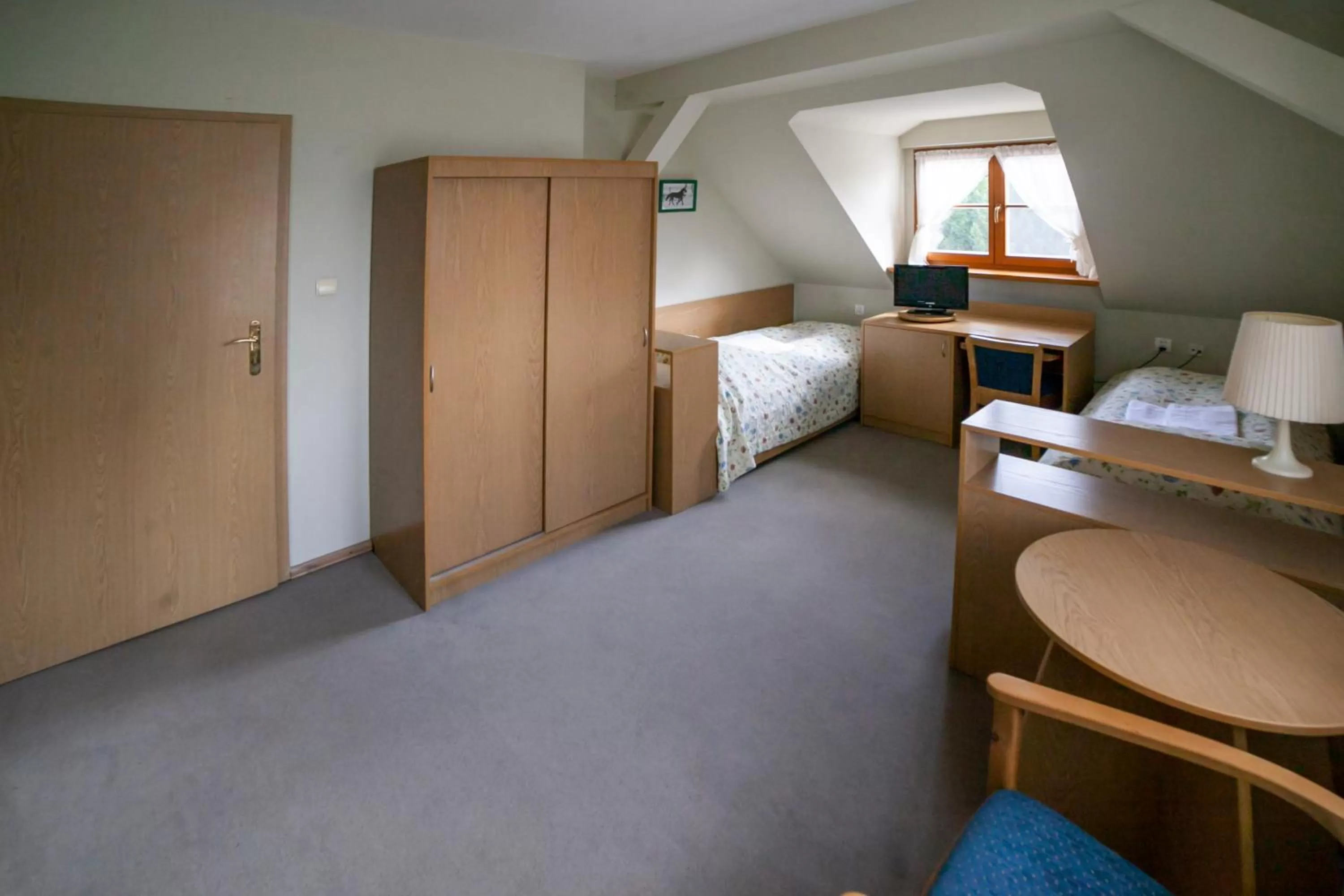 Bed in Pensjonat Myśliwski