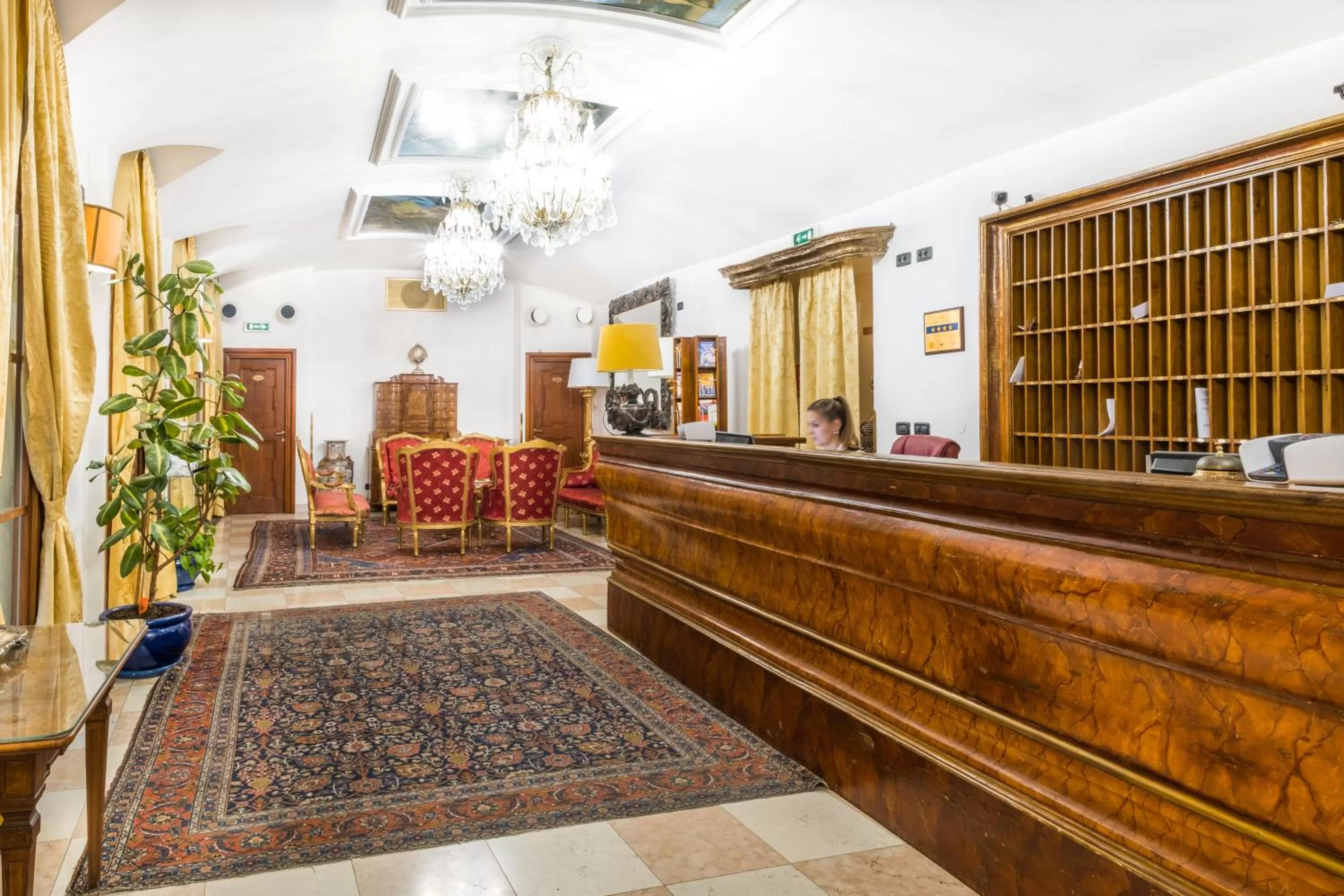 Lobby or reception in Charles Bridge Palace