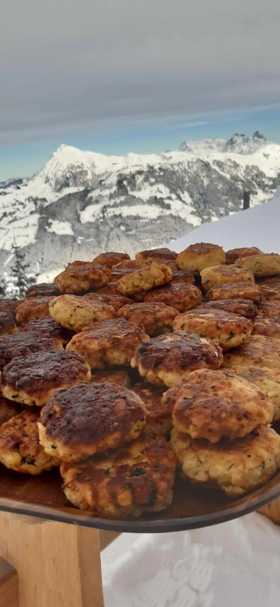 Hocheckhuette On Top of the Kitzbuehel Hahnenkamm Mountain