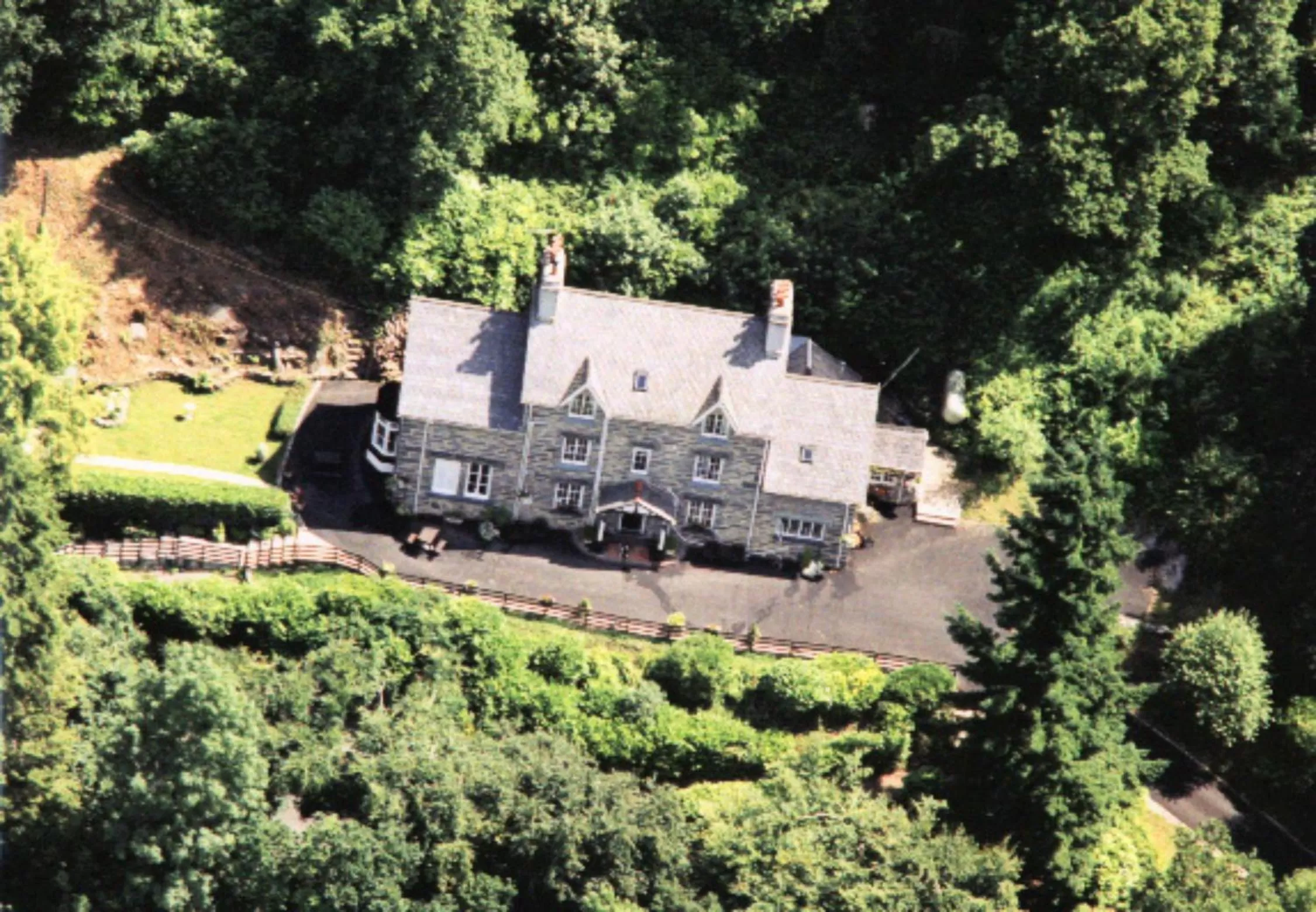 Bird's eye view in Glyntwrog House