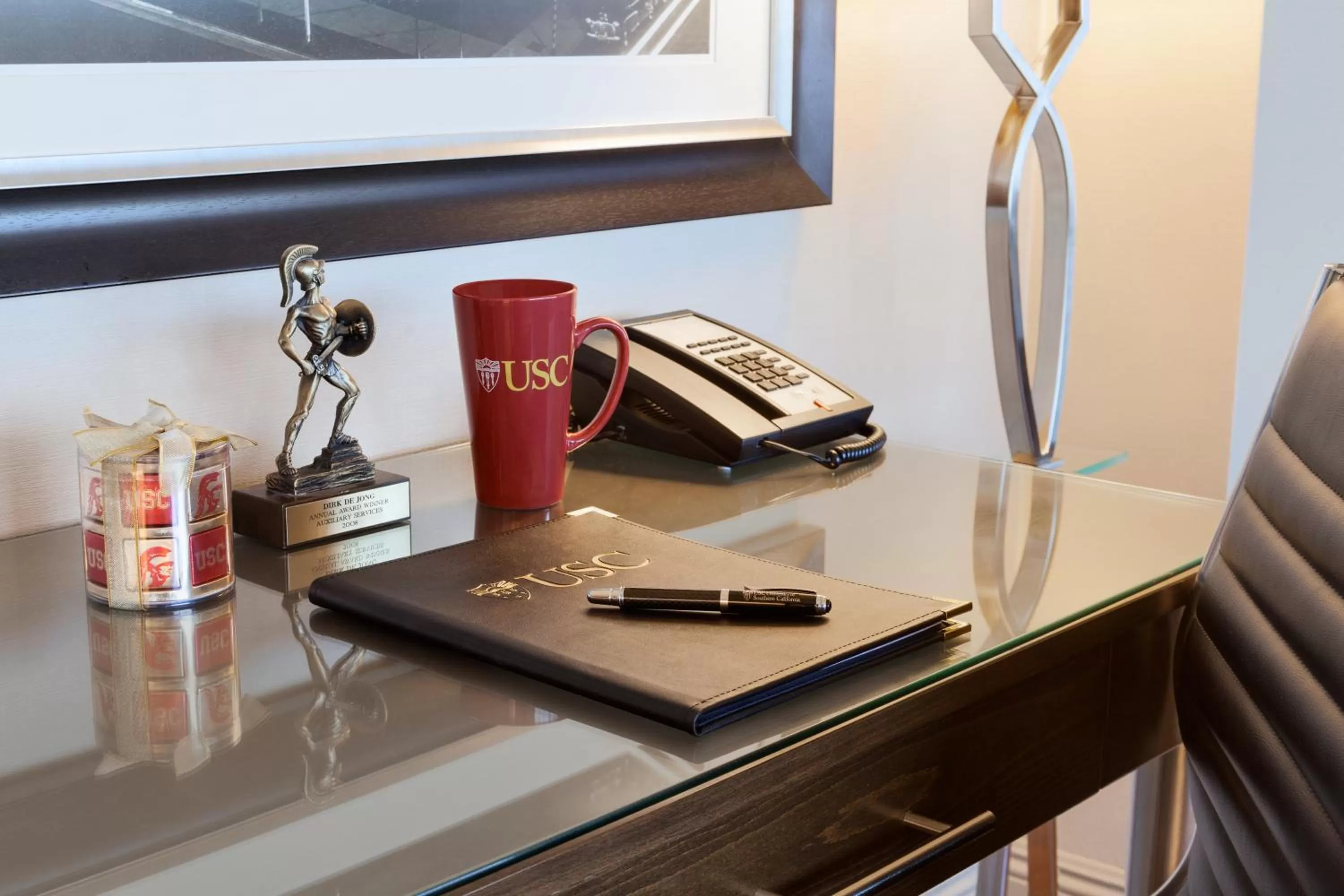Seating area in USC Hotel
