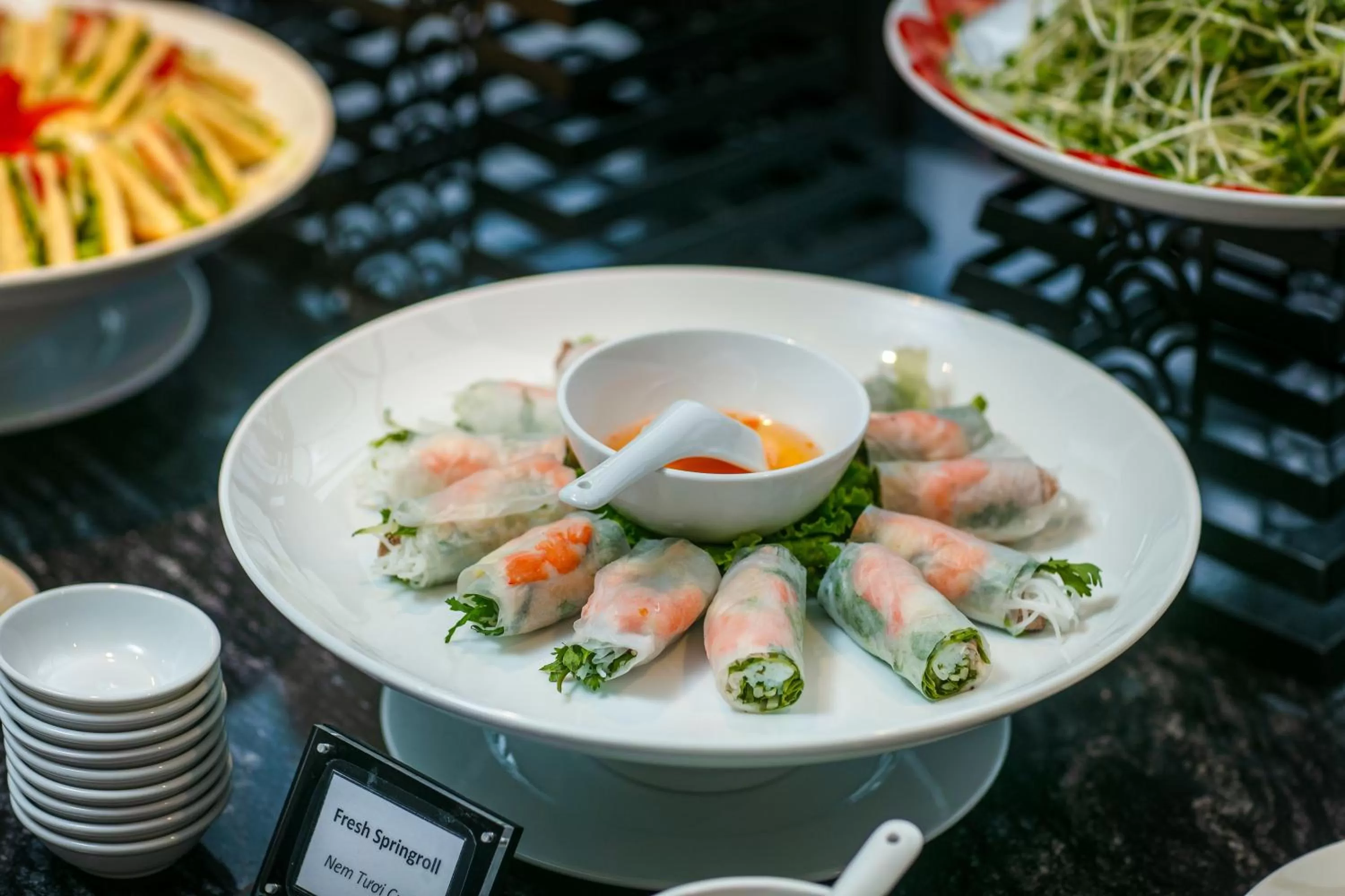 Buffet breakfast in MAY DE VILLE Lakeside Hotel