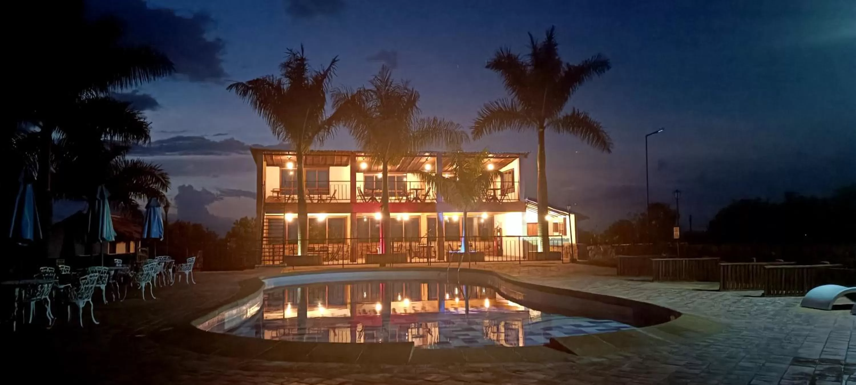 Restaurant/places to eat, Property Building in Hotel Buenosaires Barichara