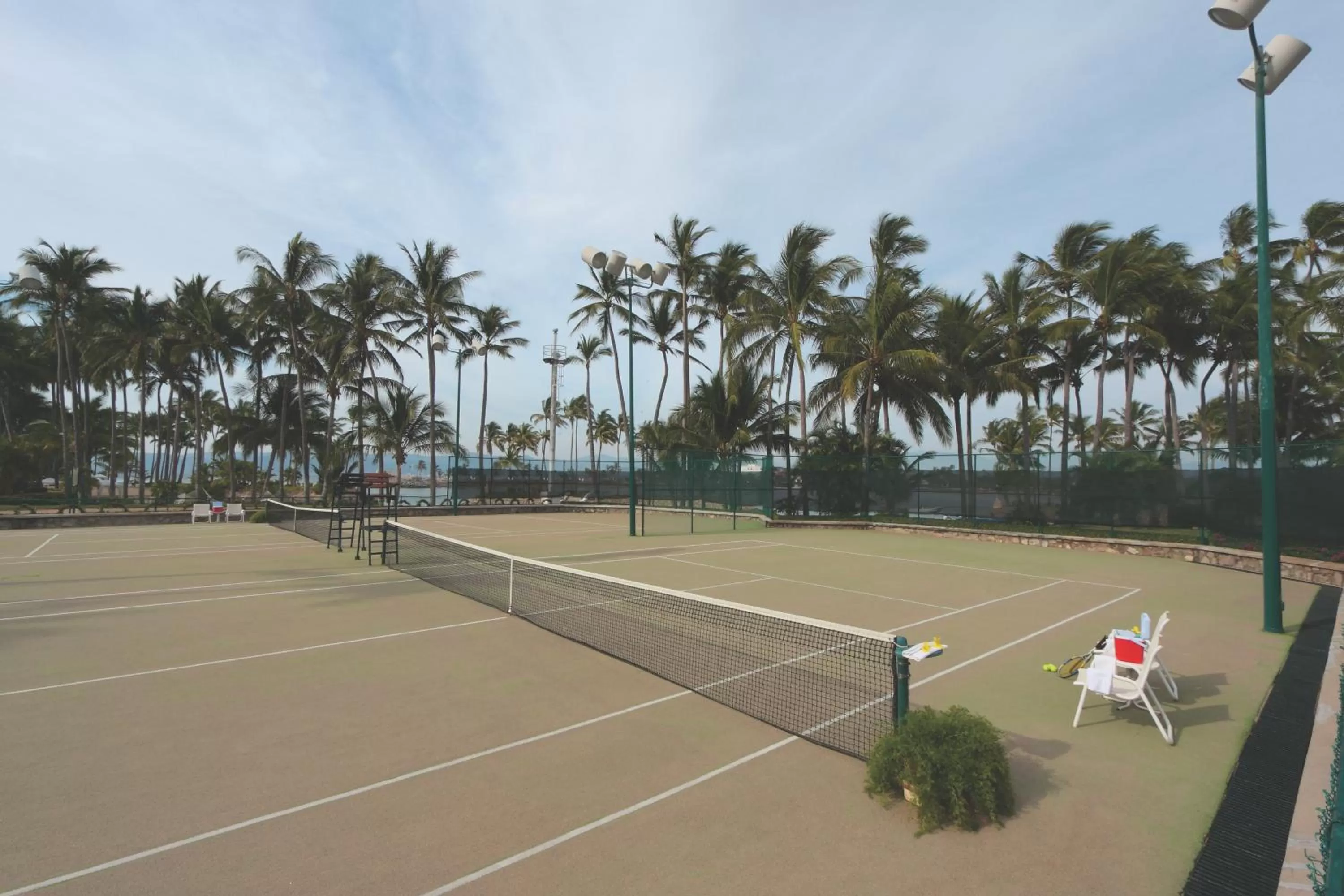 Tennis court in Grand Isla Navidad Golf & Spa Resort with Marina