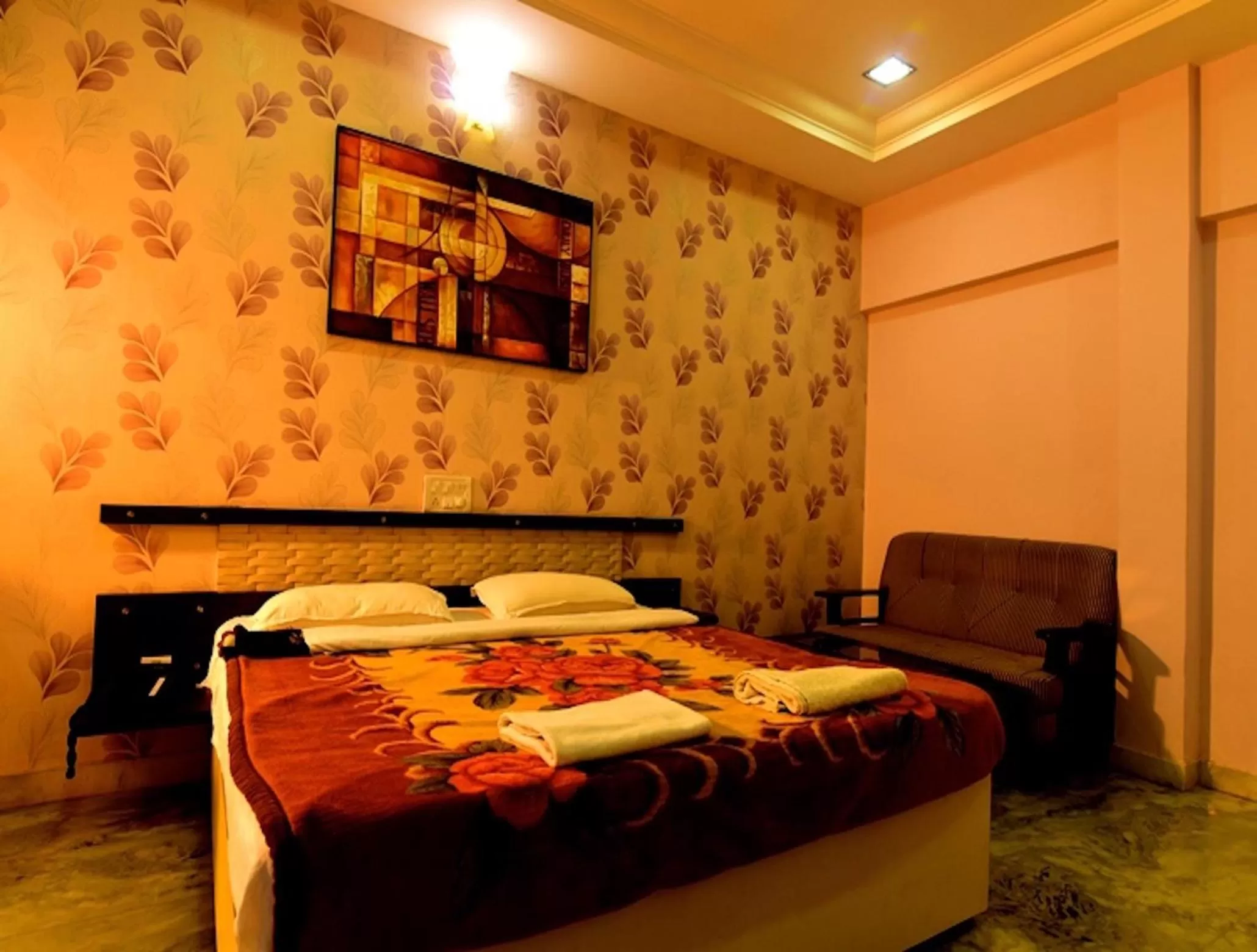 Bedroom, Bed in Hotel Ashlesh Manipal