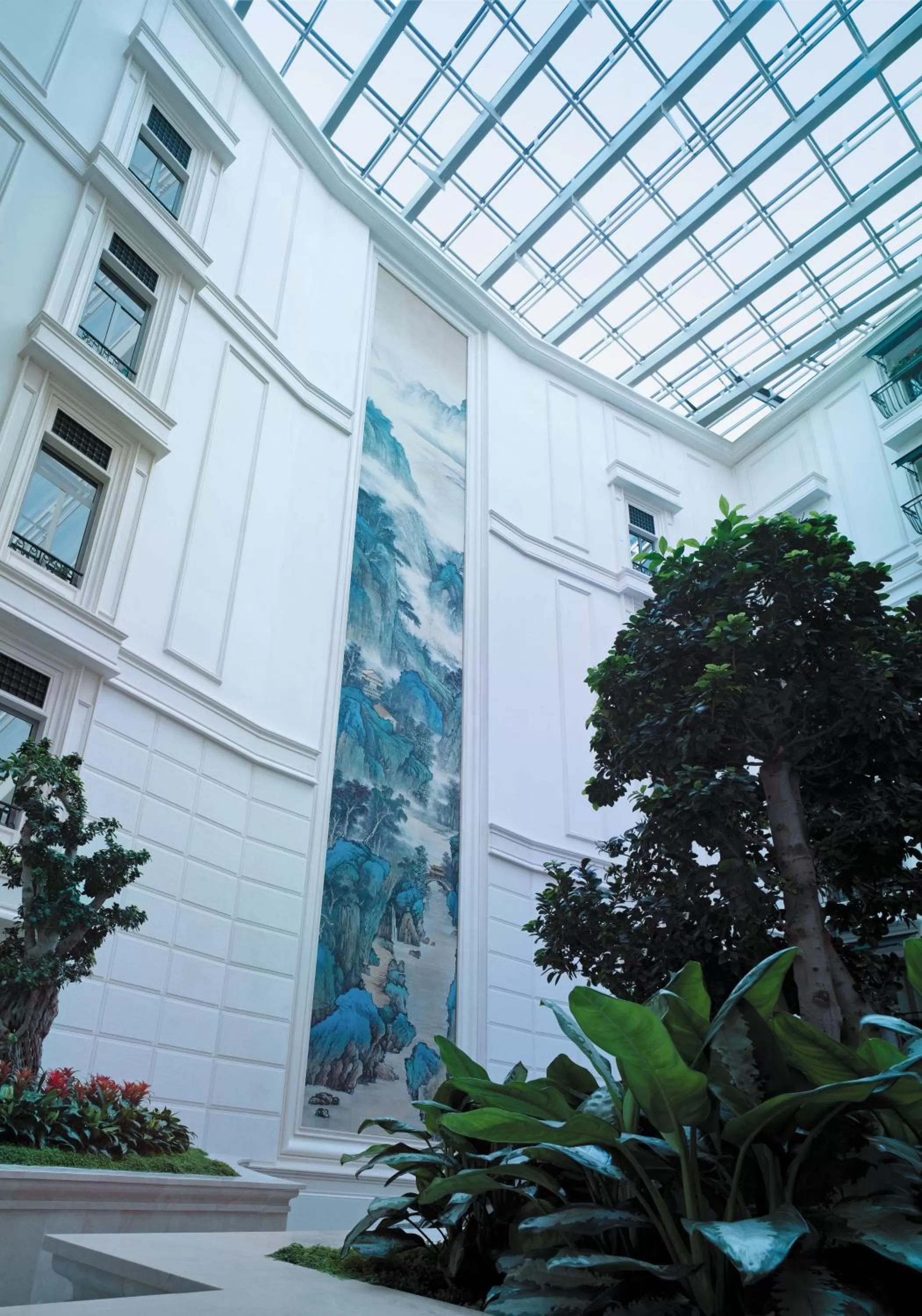 Inner courtyard view in Shangri-La Bosphorus, Istanbul