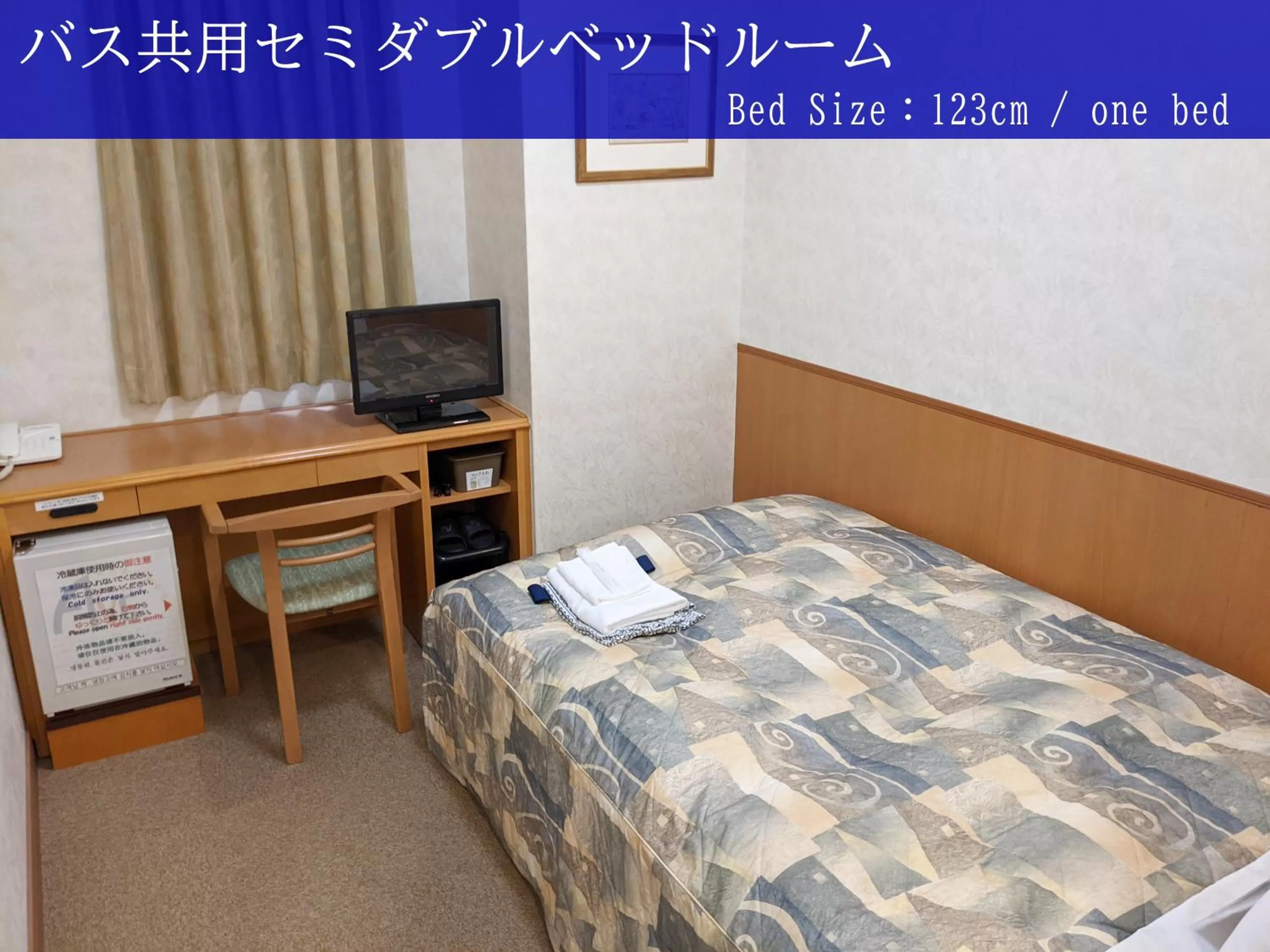 Economy Double Room with Shared Bathroom and Private Toilet - single occupancy - Non-Smoking in Ave Tennoji Hotel