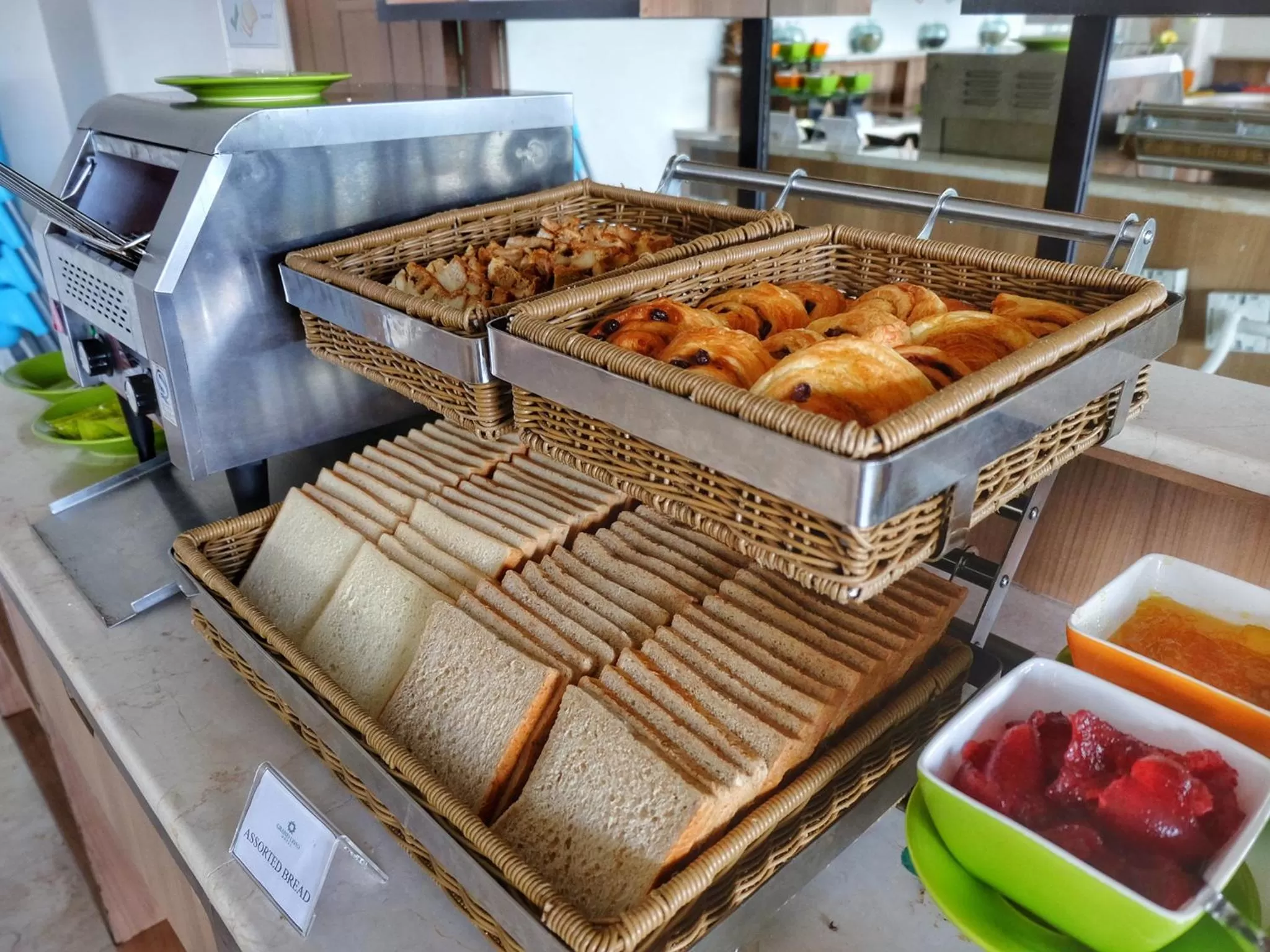 Buffet breakfast in Grand Livio Kuta Hotel