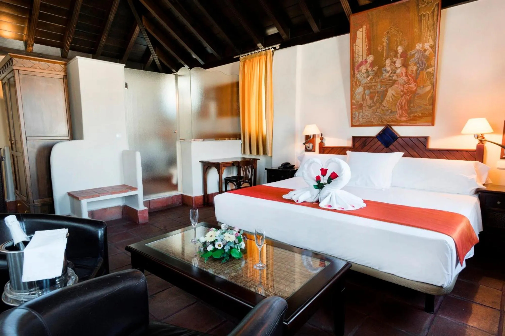 Bedroom, Bed in Casa Palacio Pilar del Toro