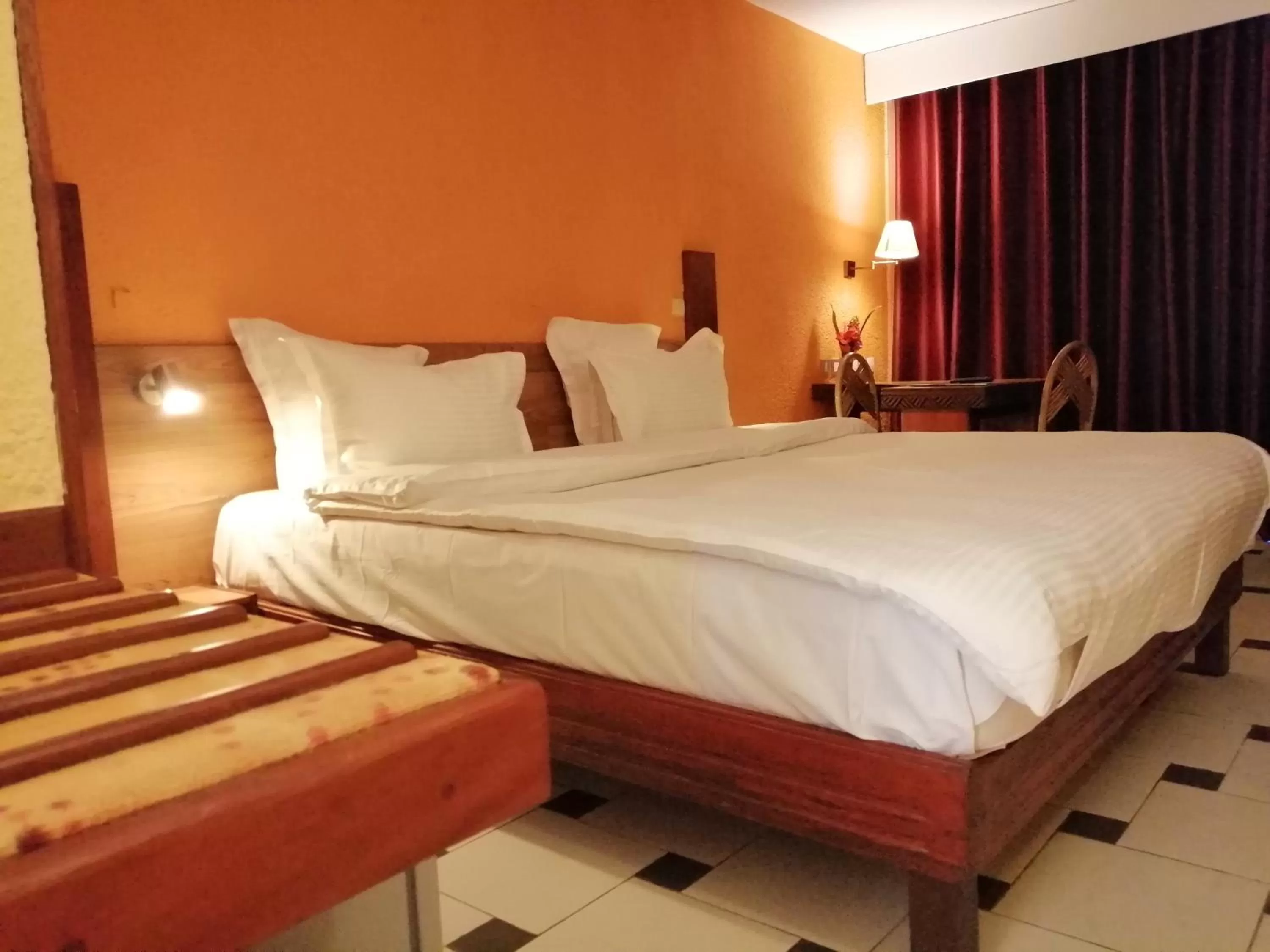 Bed in Hotel Jardin Savana Dakar