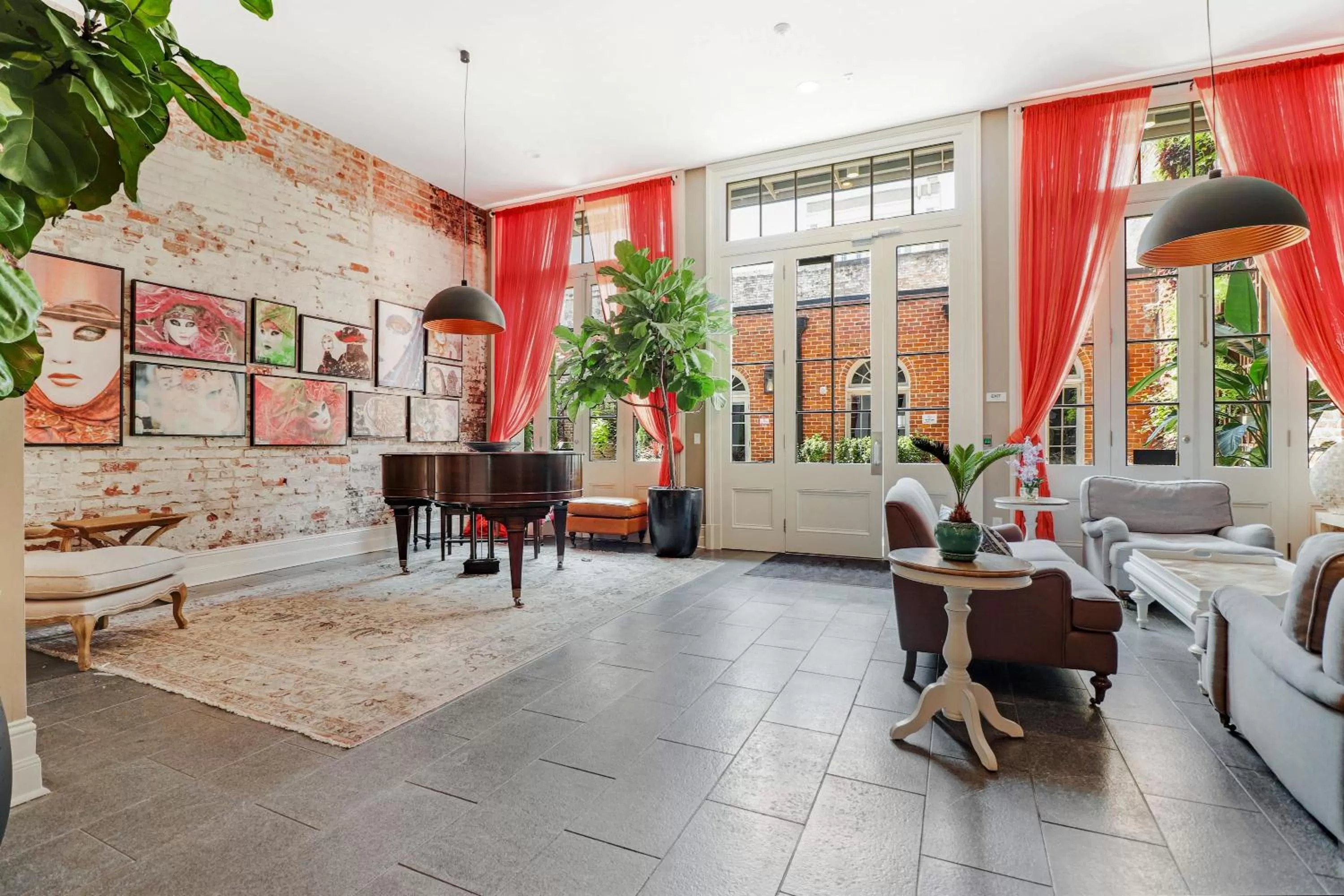 Seating area in Roami at Factors Row