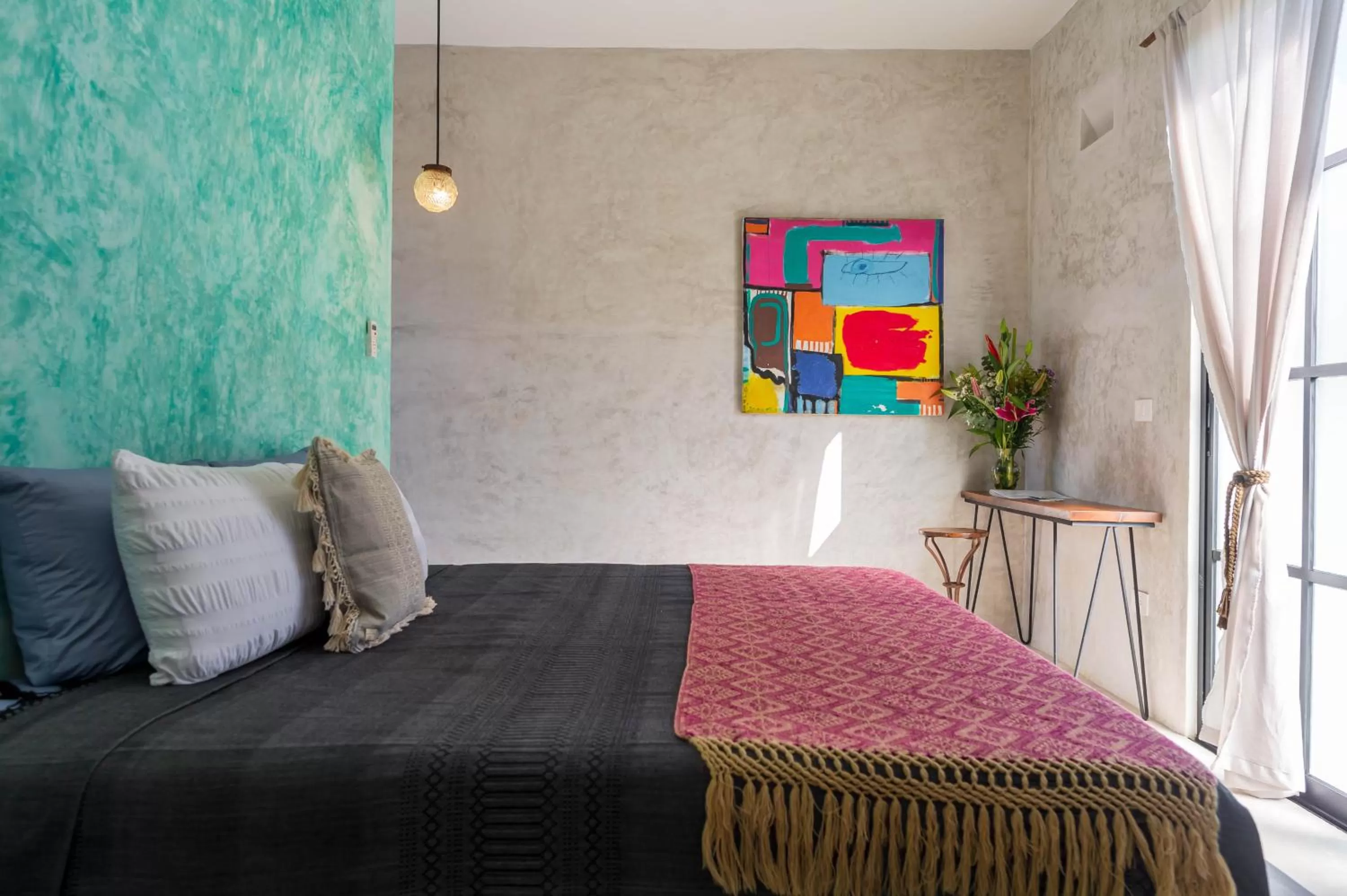 Bed in Turquoise Tulum Hotel