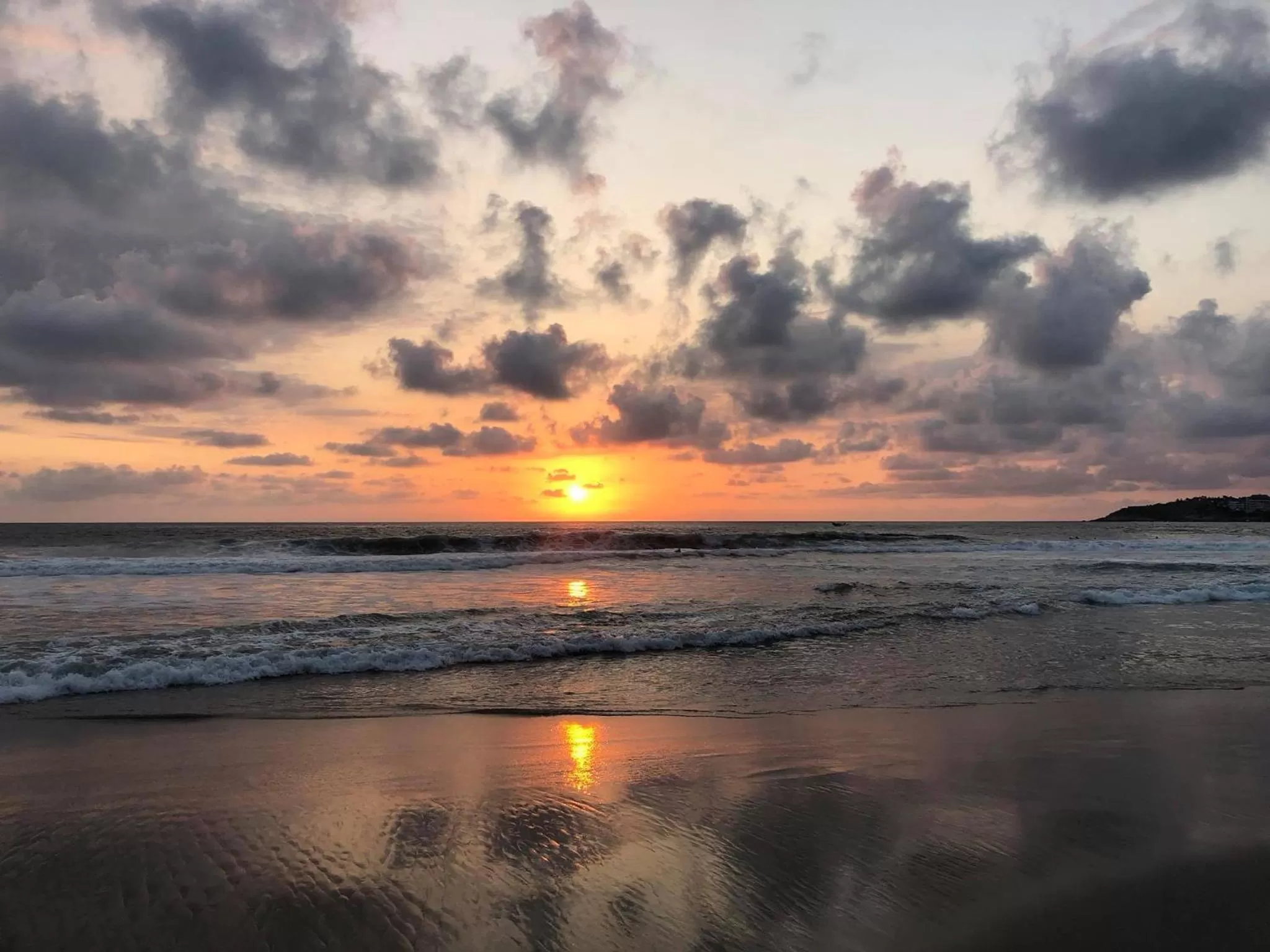 Beach in Bungalows Zicatela