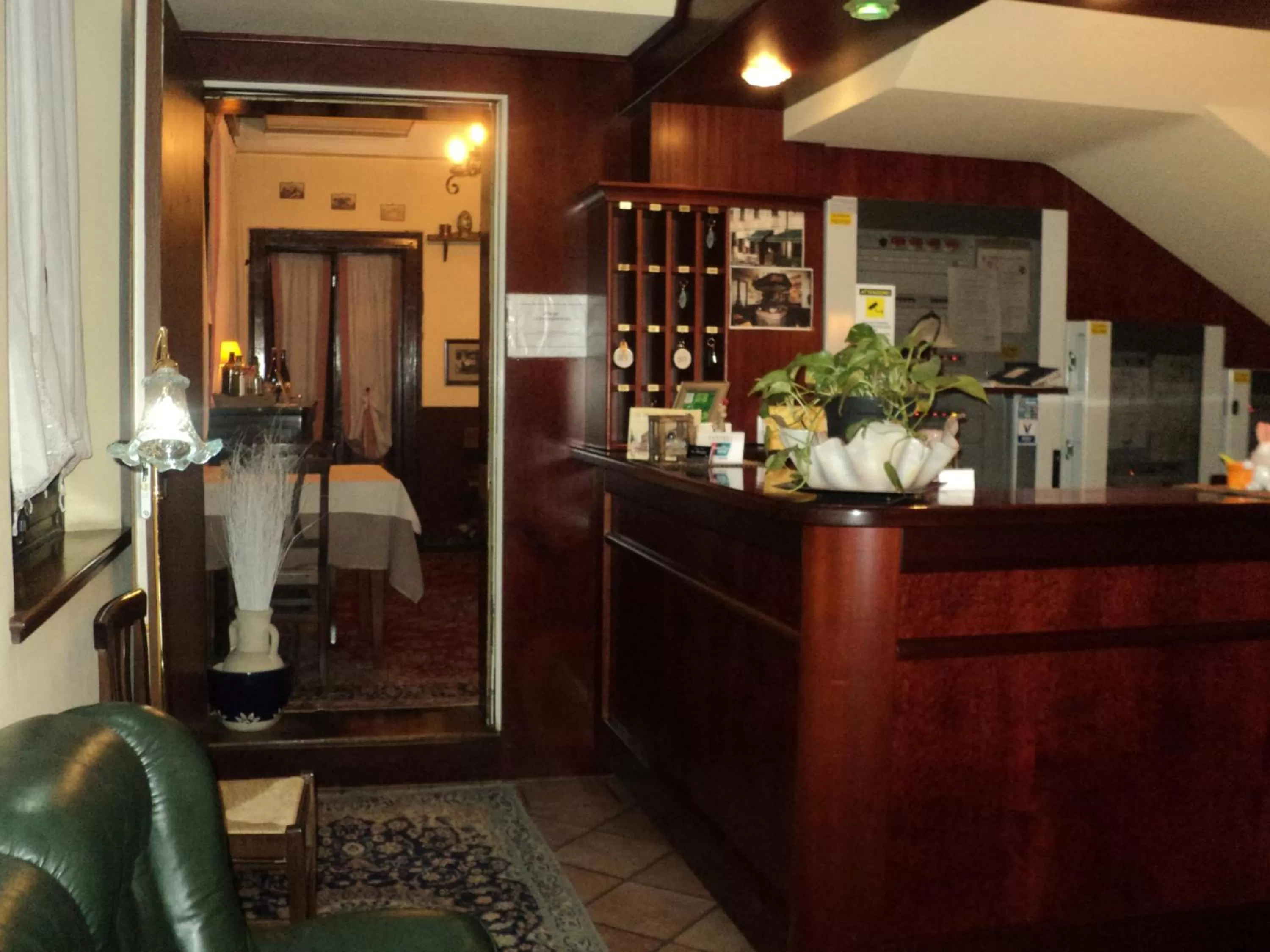 Lobby or reception in Albergo La Bersagliera
