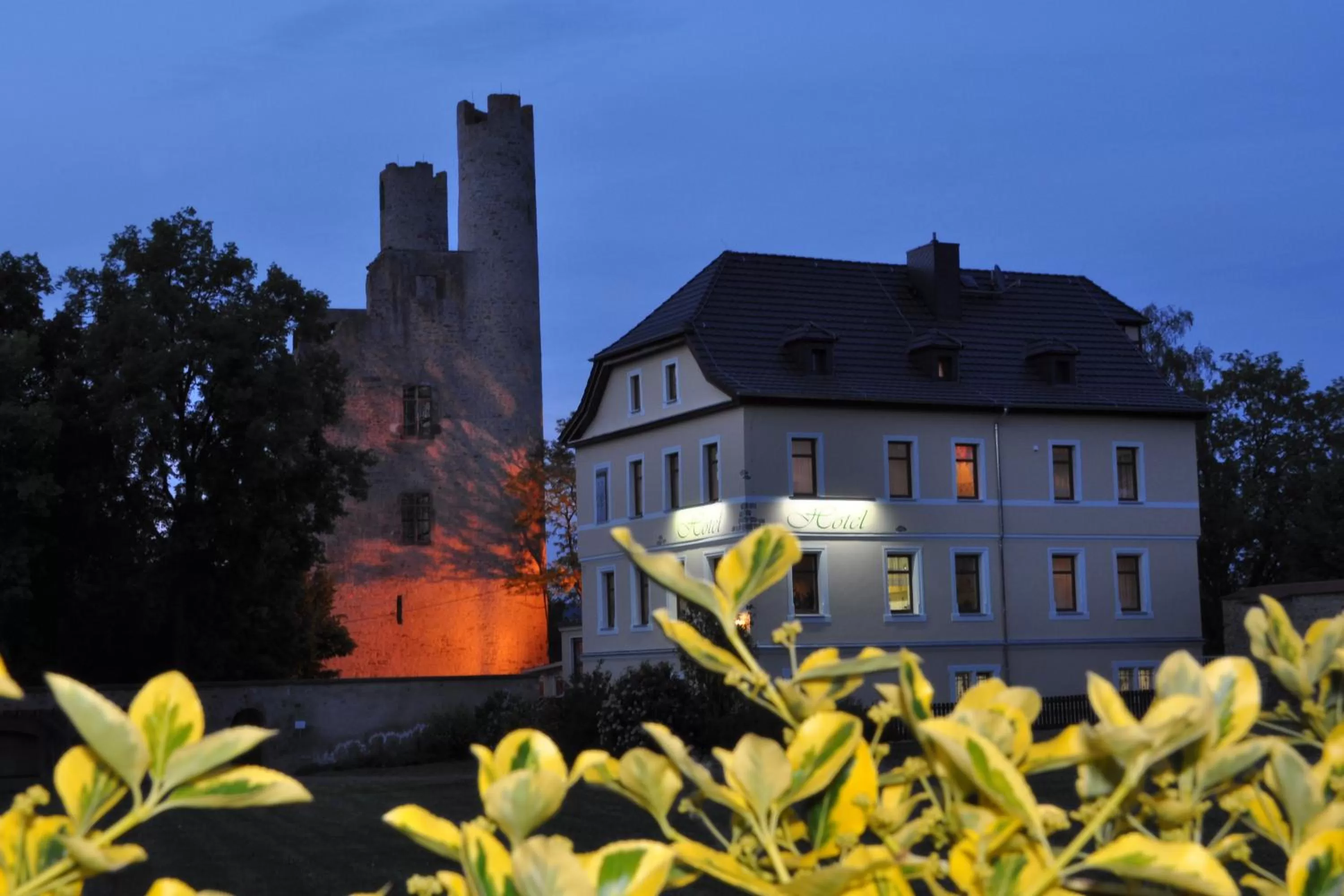 Night, Property Building in Hotel Am Hohen Schwarm