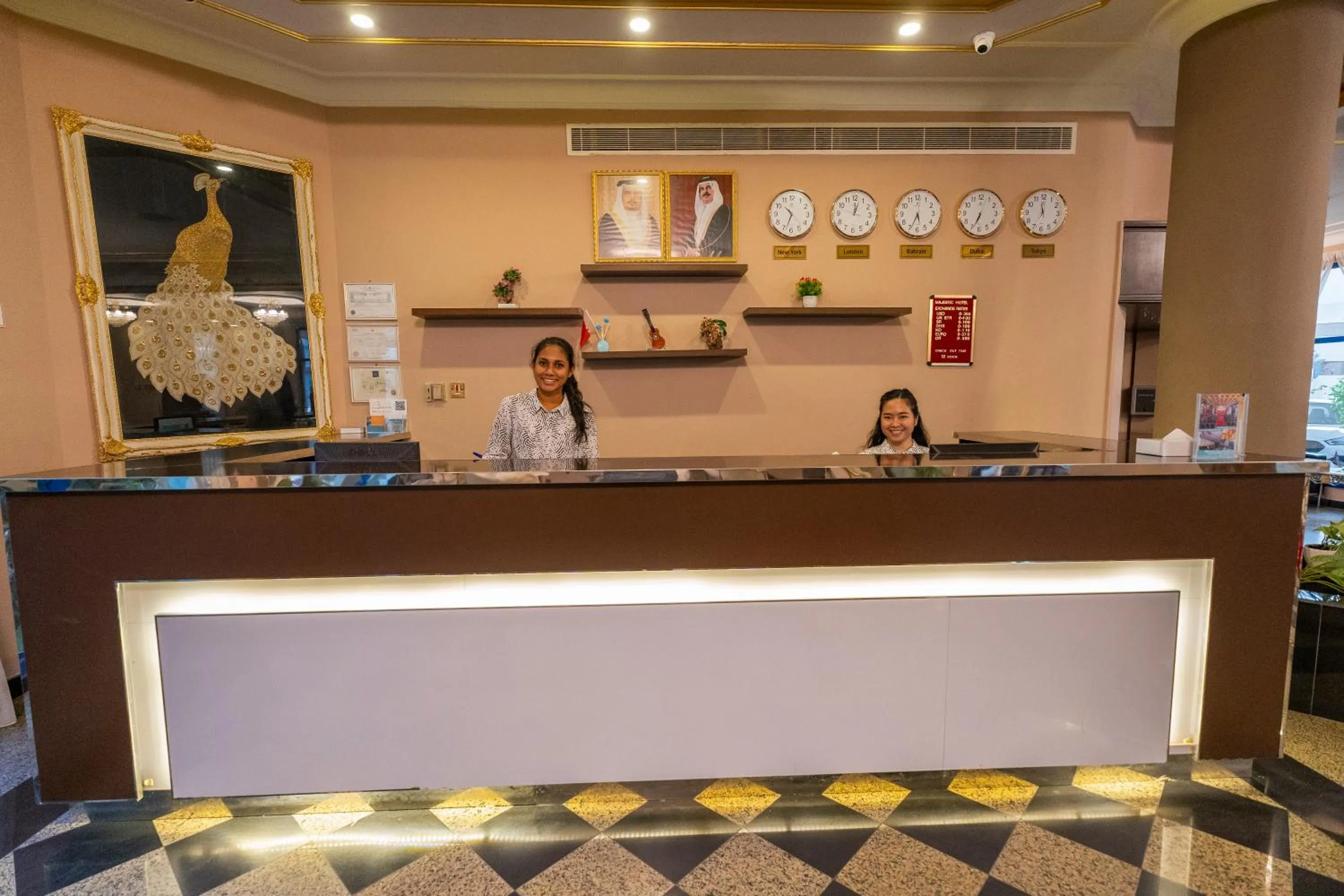 Staff in Majestic Hotel