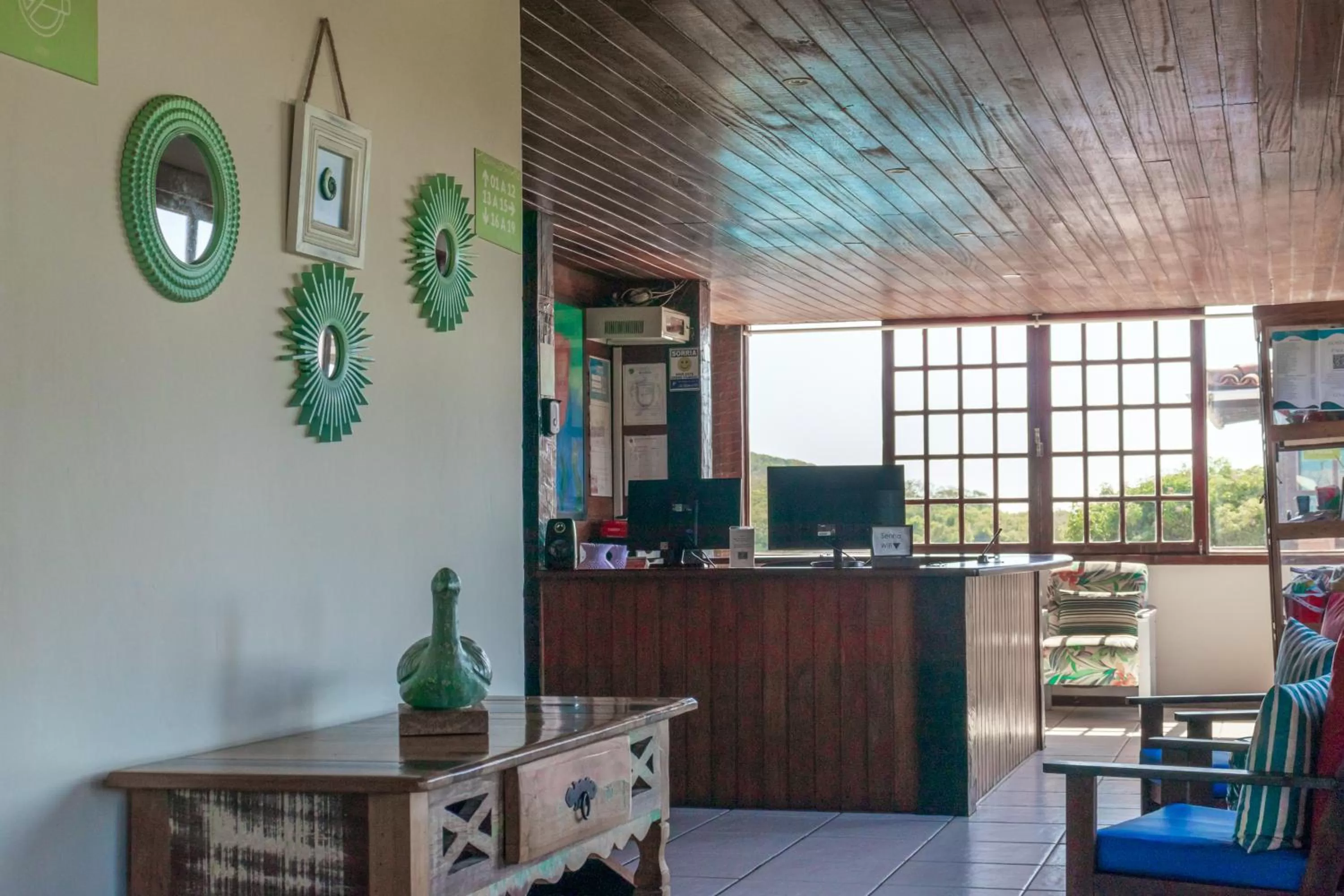 Lobby or reception in Pousada dos Coqueiros Búzios