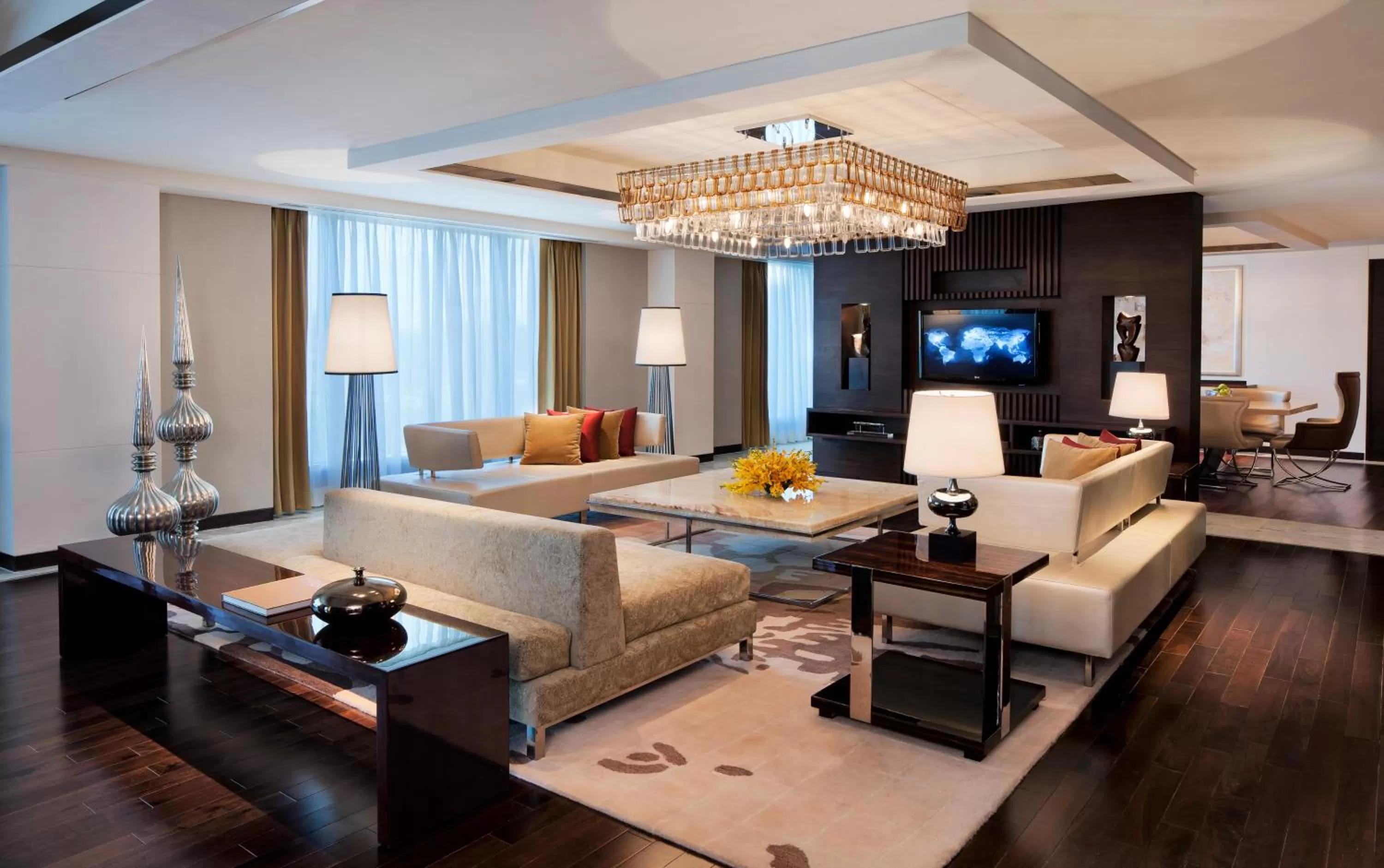 Living room in JW Marriott Hotel Chandigarh
